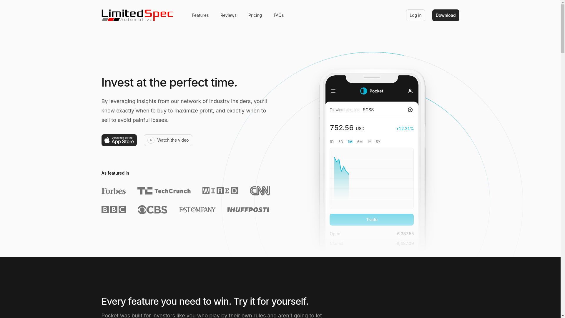website screenshot of https://limitedspec.pages.dev/