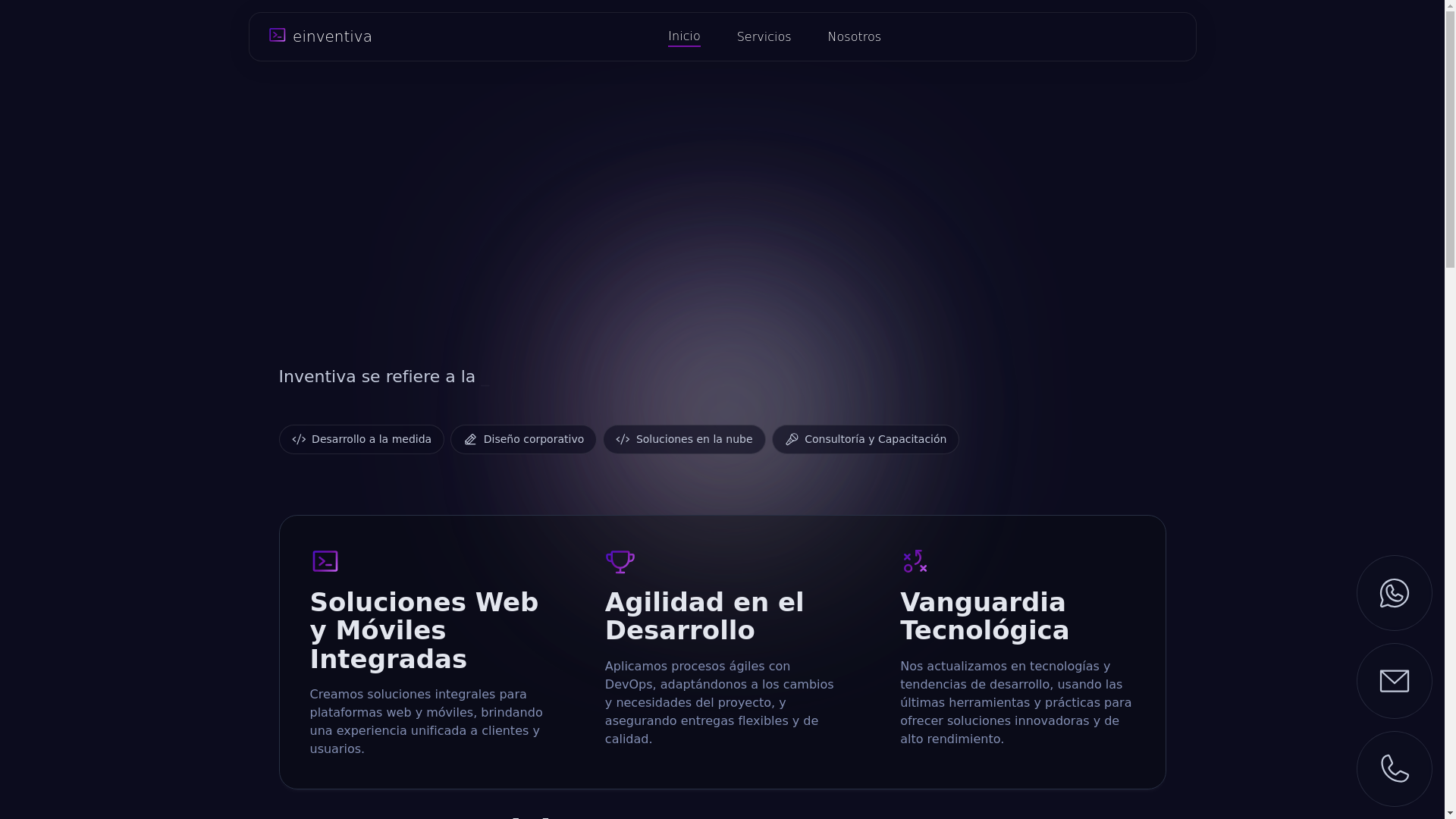 website screenshot of https://einventiva.pages.dev/
