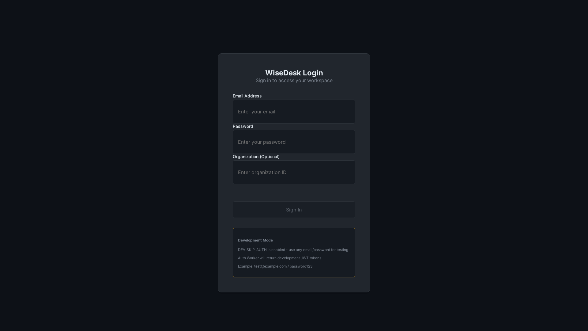 website screenshot of https://wisedesk-app.pages.dev/