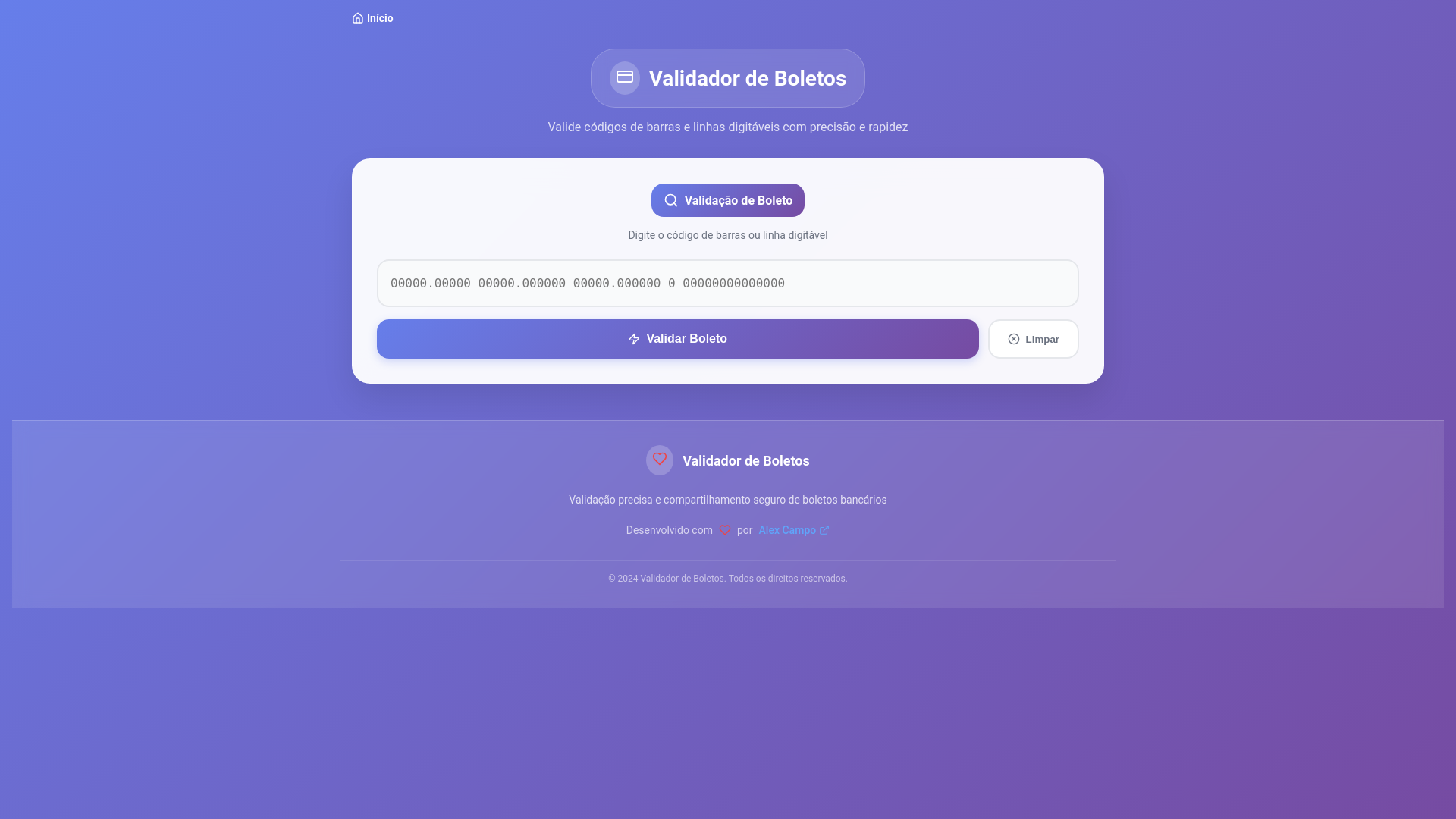 website screenshot of https://validaboleto.site/