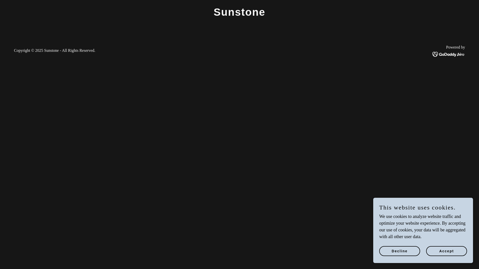 website screenshot of https://sunstonecapital.io/