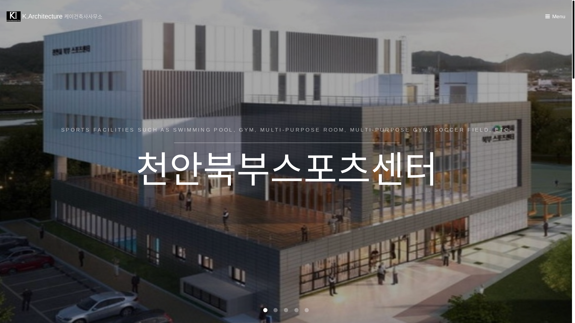 website screenshot of https://k-architecture.co.kr/