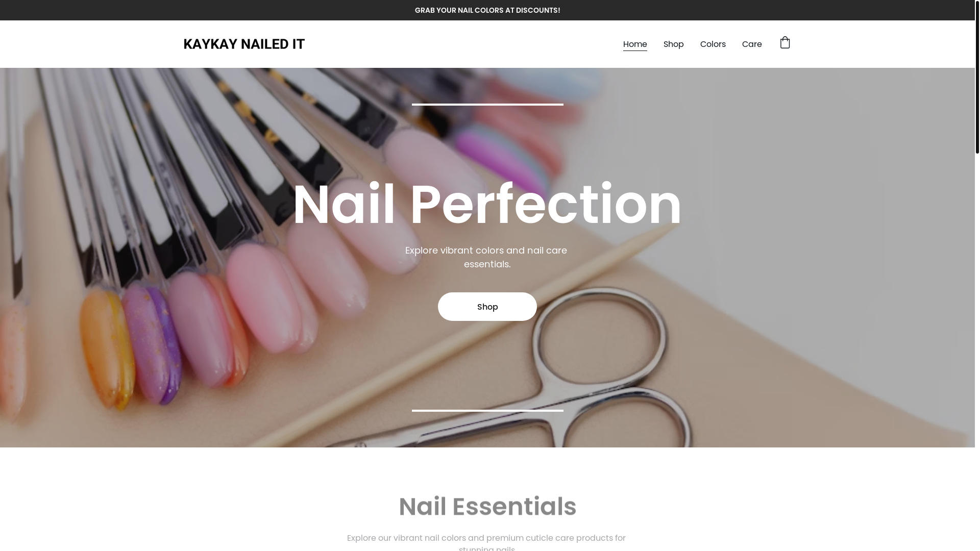 website screenshot of https://kaykay-nailedit.com/