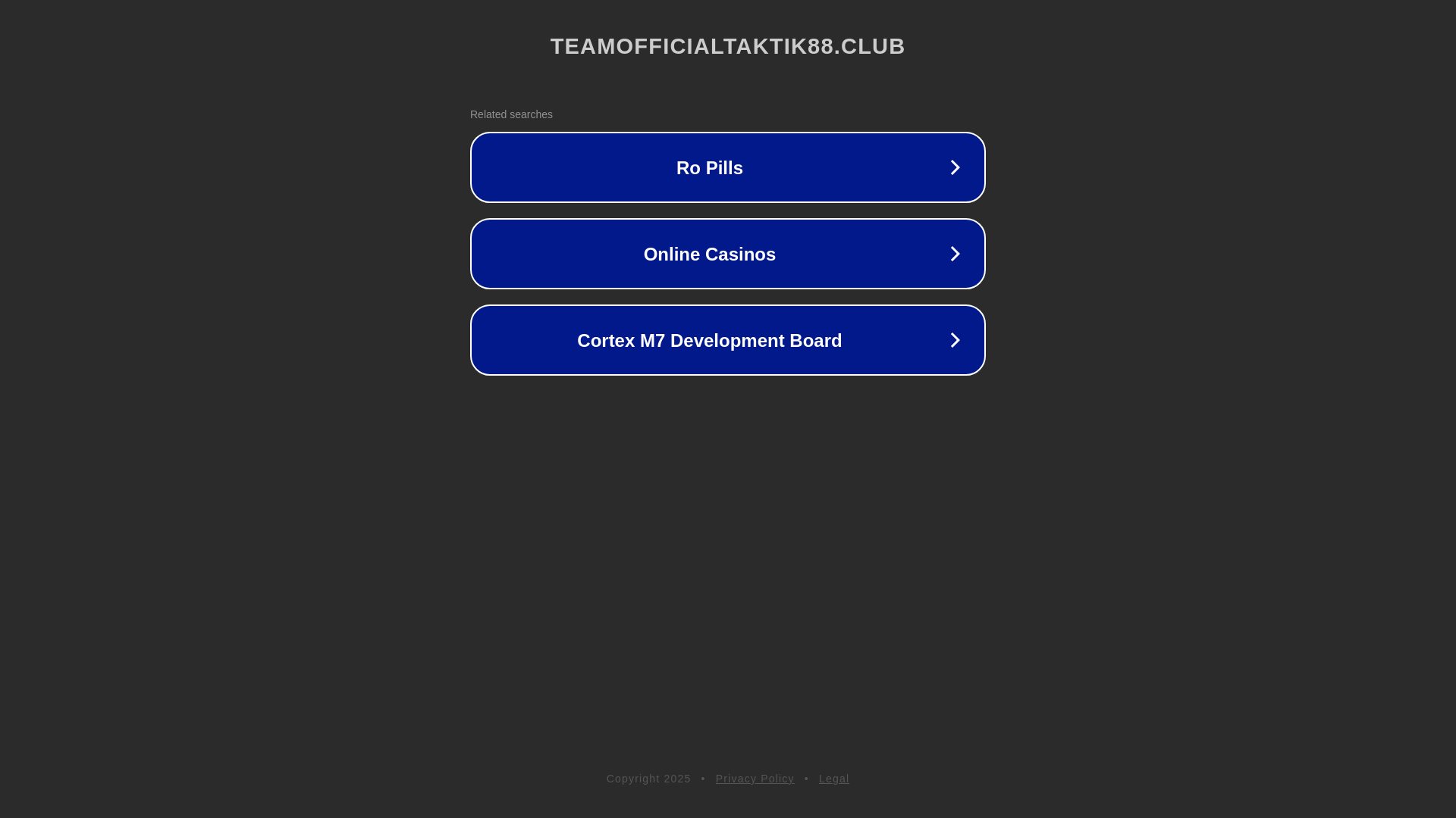 website screenshot of https://teamofficialtaktik88.club/