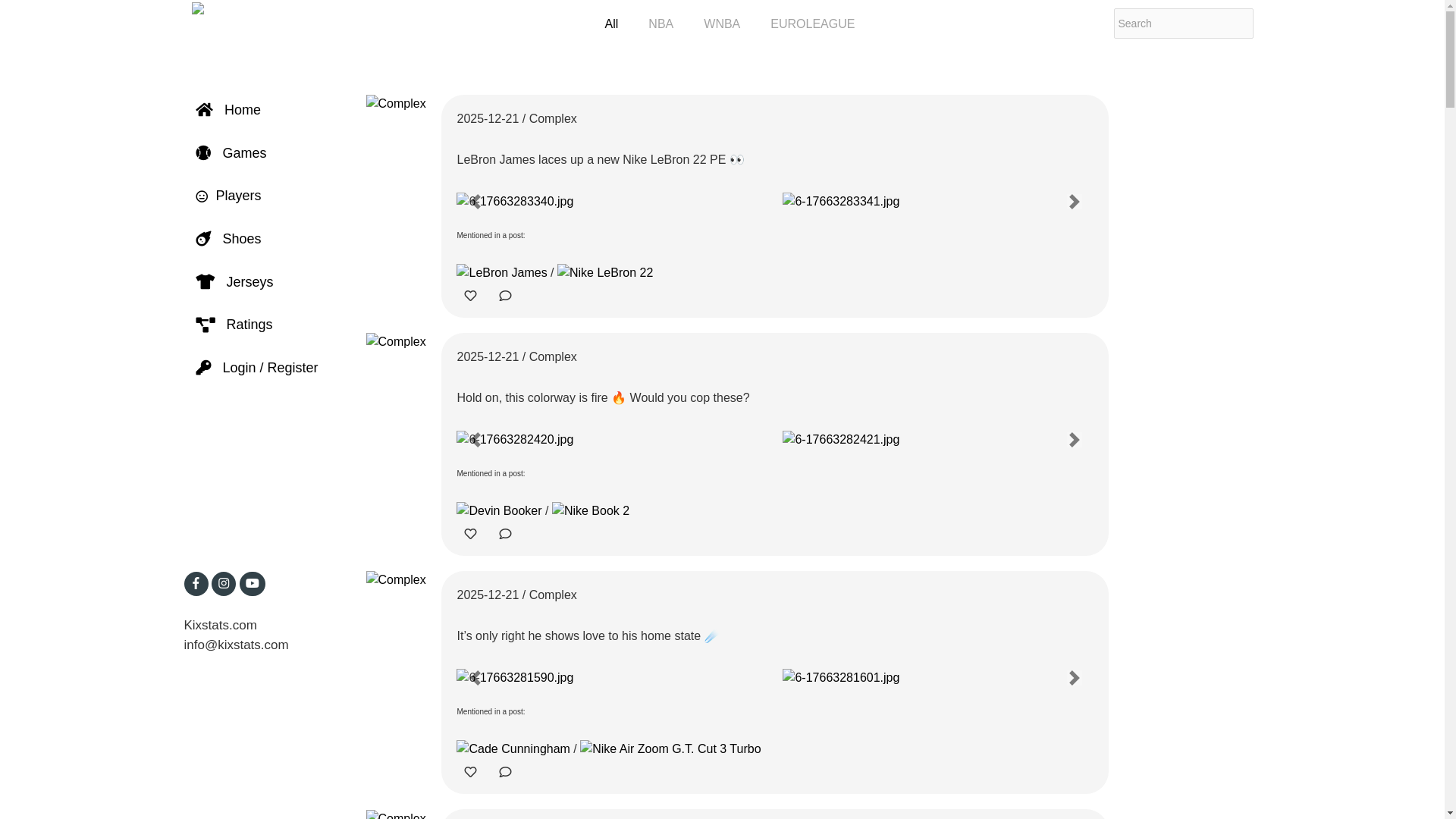 website screenshot of https://kixstats.com/