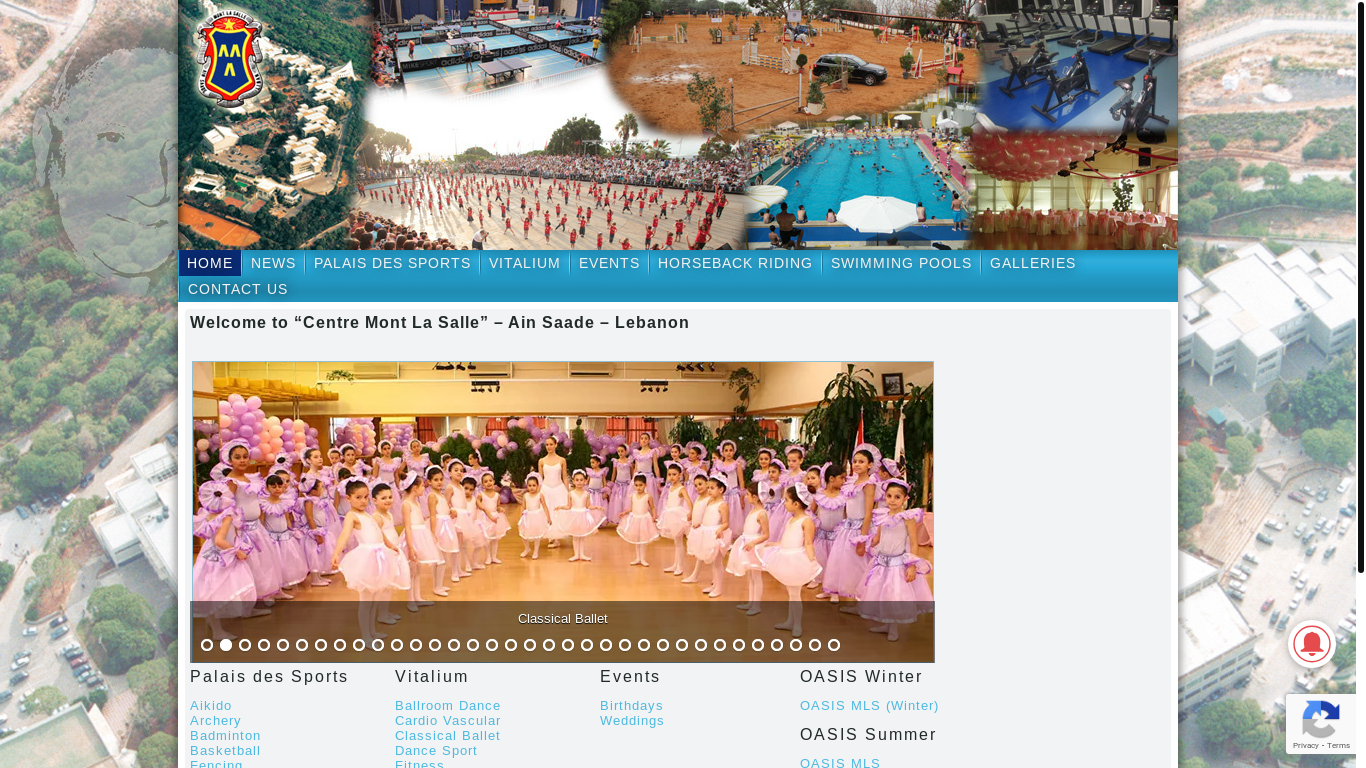 website screenshot of https://montlasallesport.com/