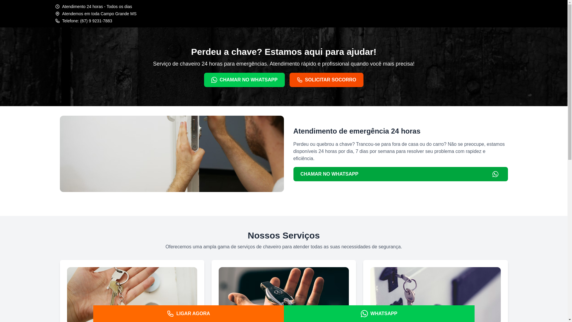 website screenshot of https://chaveiro24h-campogrande-ms.com.br/