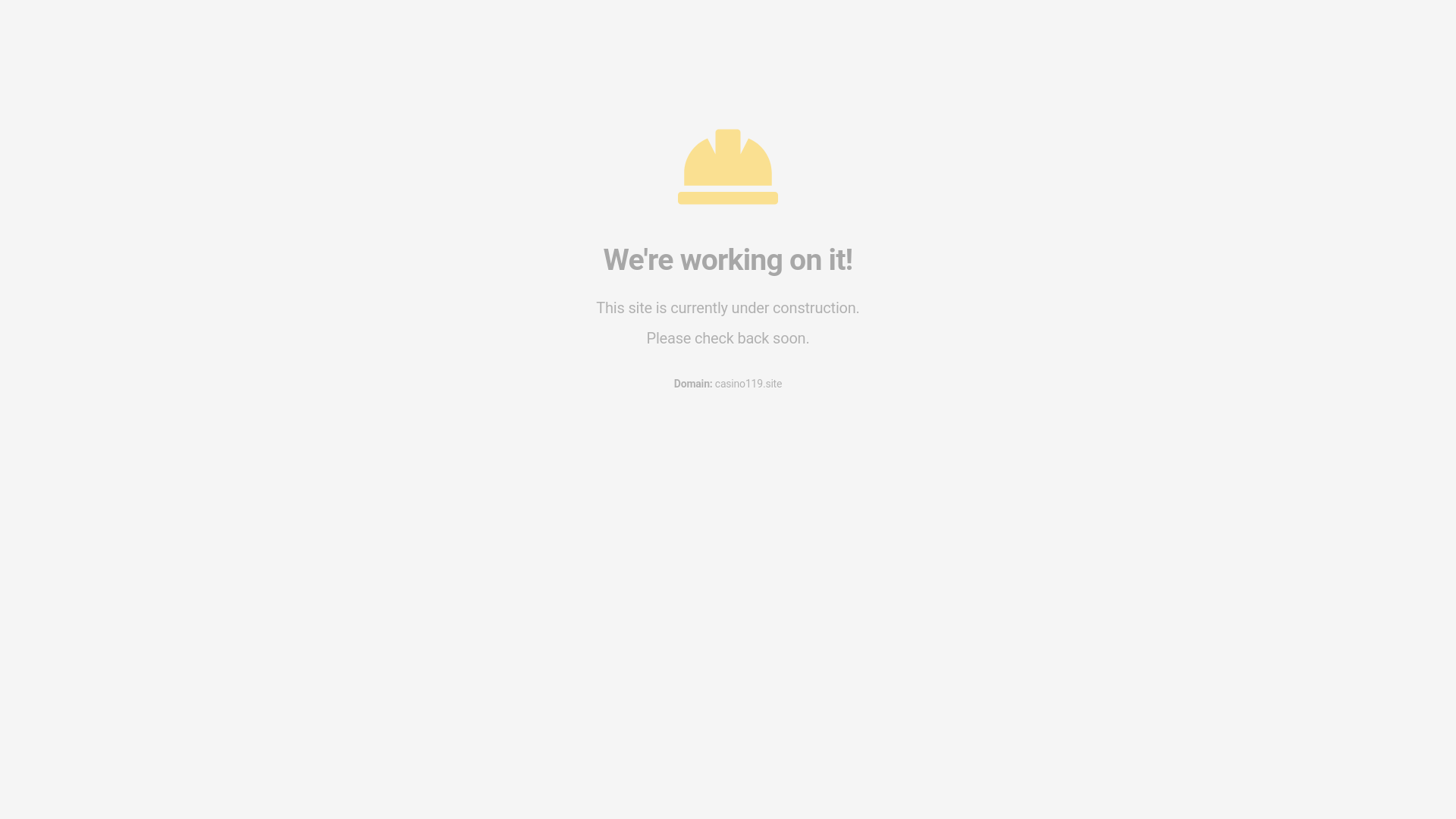 website screenshot of https://casino119.site/
