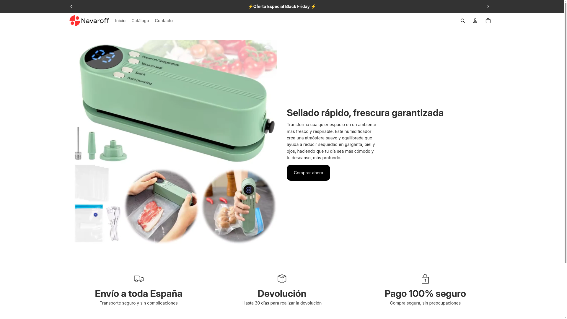 website screenshot of https://navaroff.com/