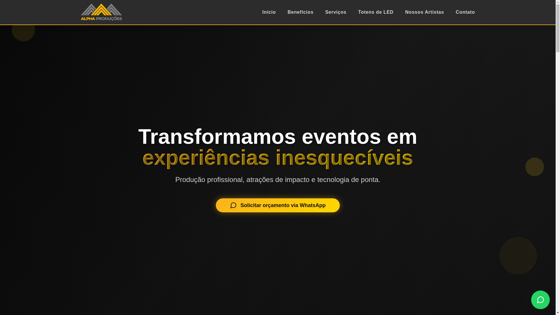 website screenshot of https://alphaproducoes.pro/