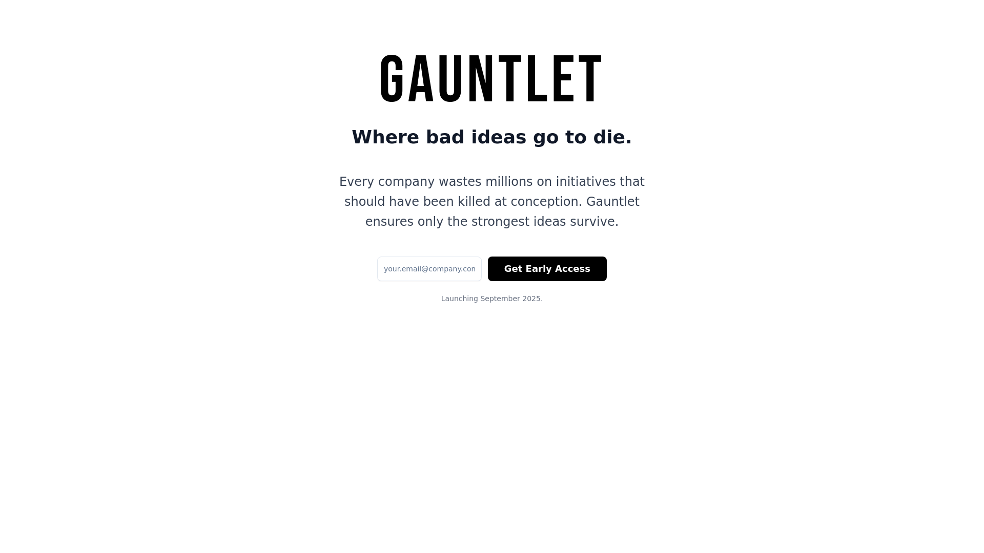 website screenshot of https://rungauntlet.app/