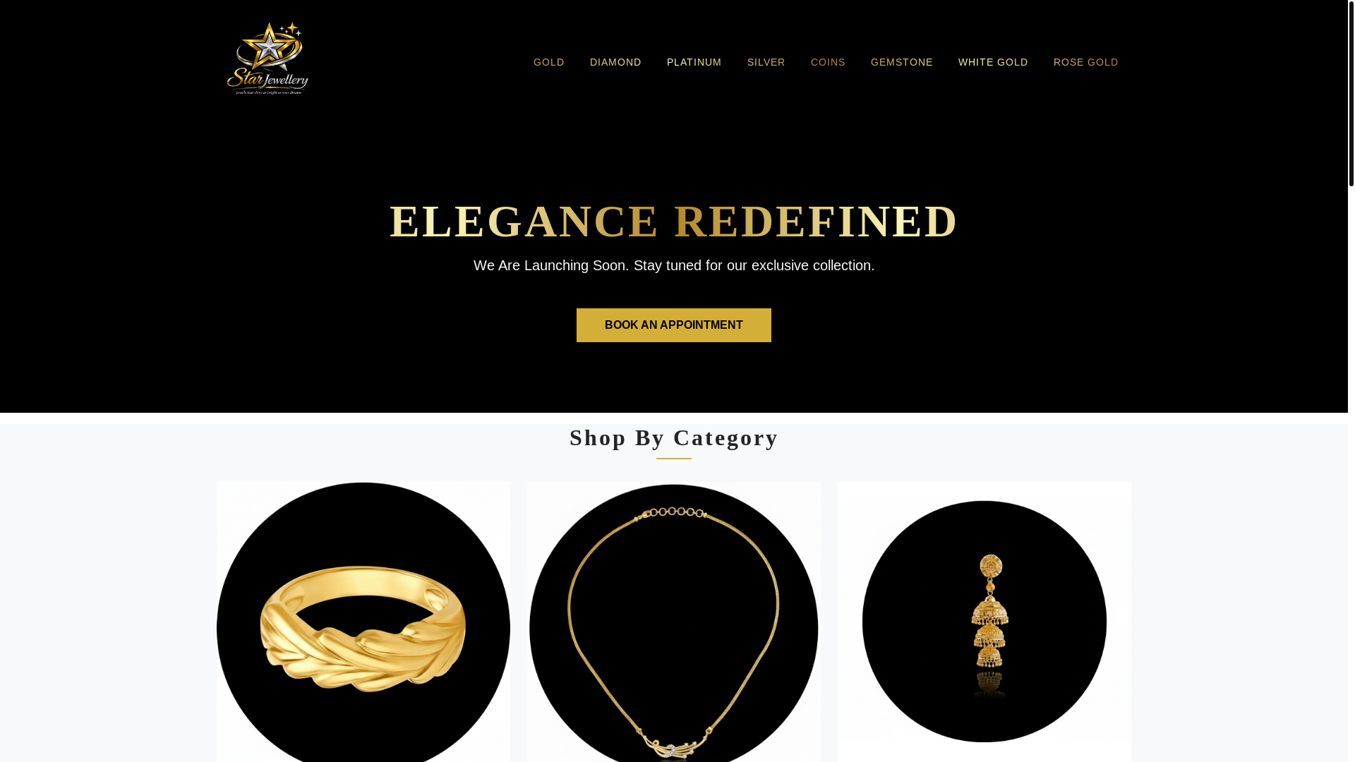 website screenshot of https://starjewellery.org/