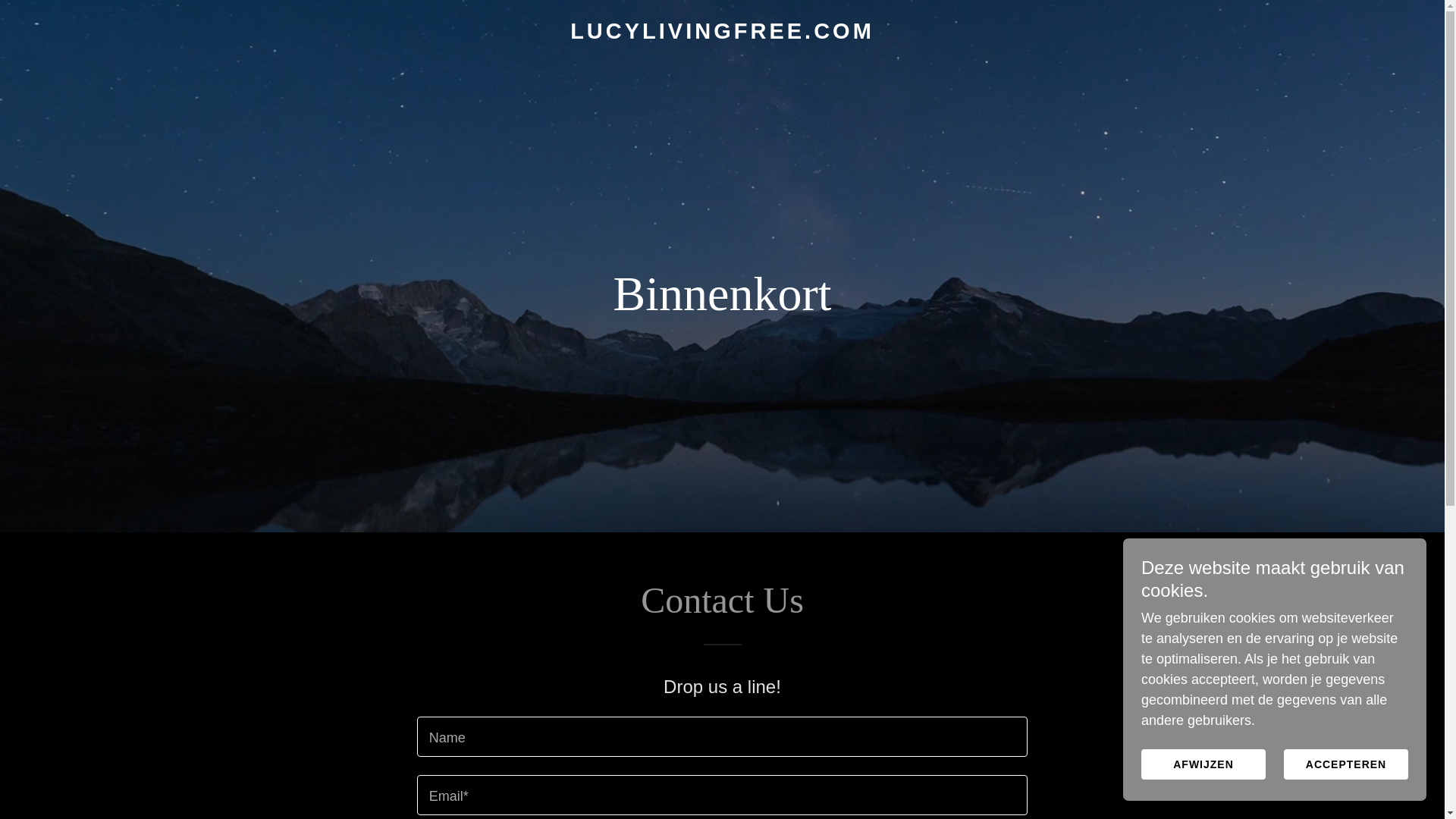 website screenshot of https://lucylivingfree.com/
