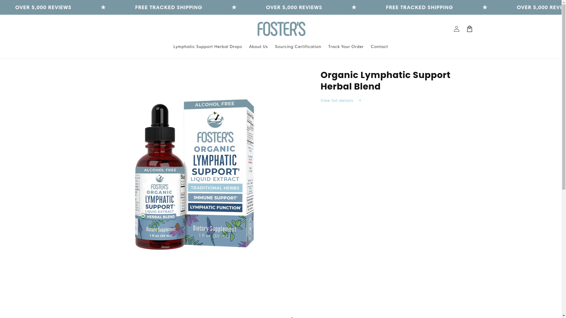 website screenshot of https://fostersgoods.store/