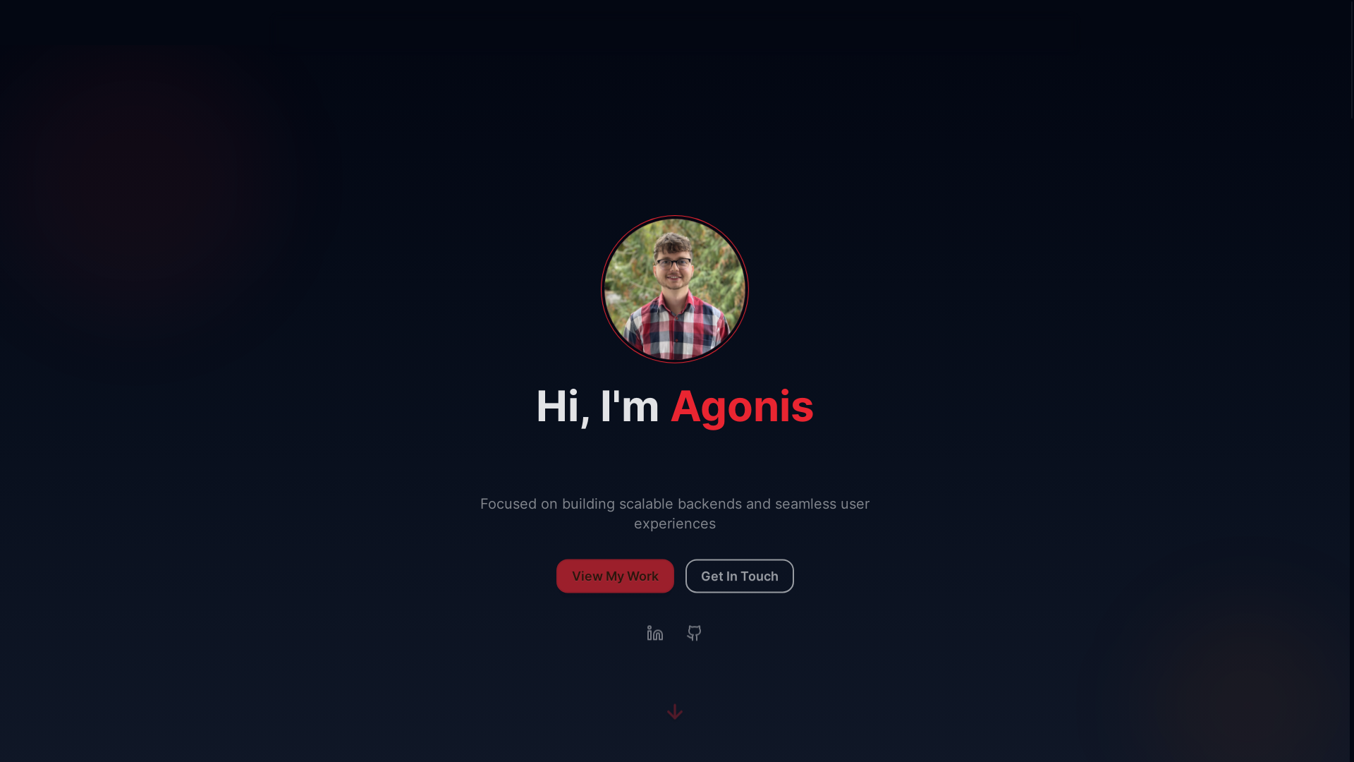 website screenshot of https://agonis.dev/