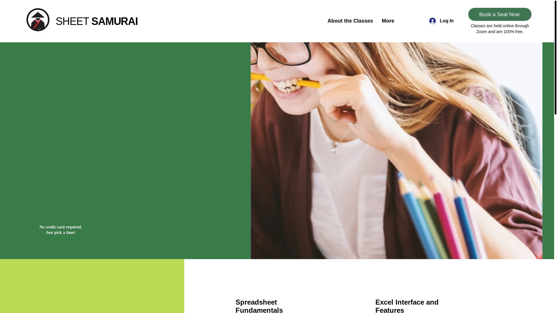 website screenshot of https://sheetsamurai.com/
