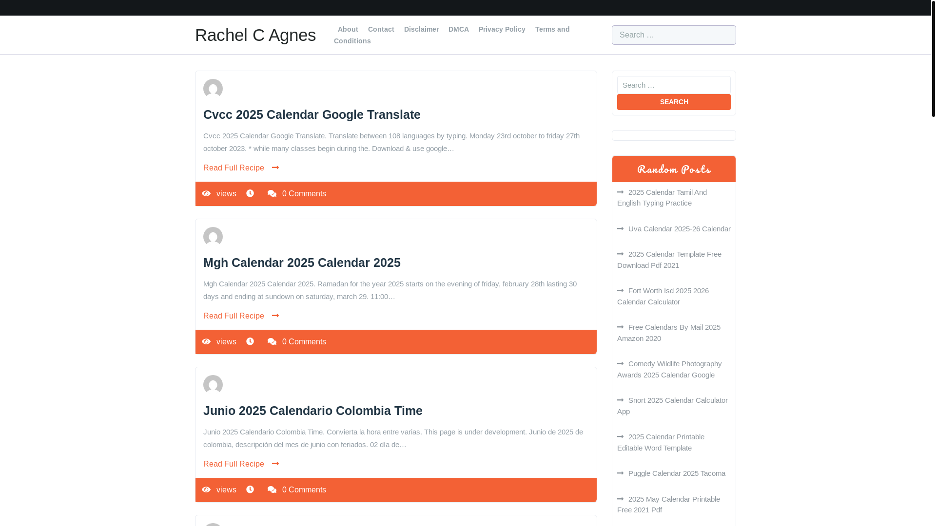 website screenshot of https://rachelcagnes.pages.dev/