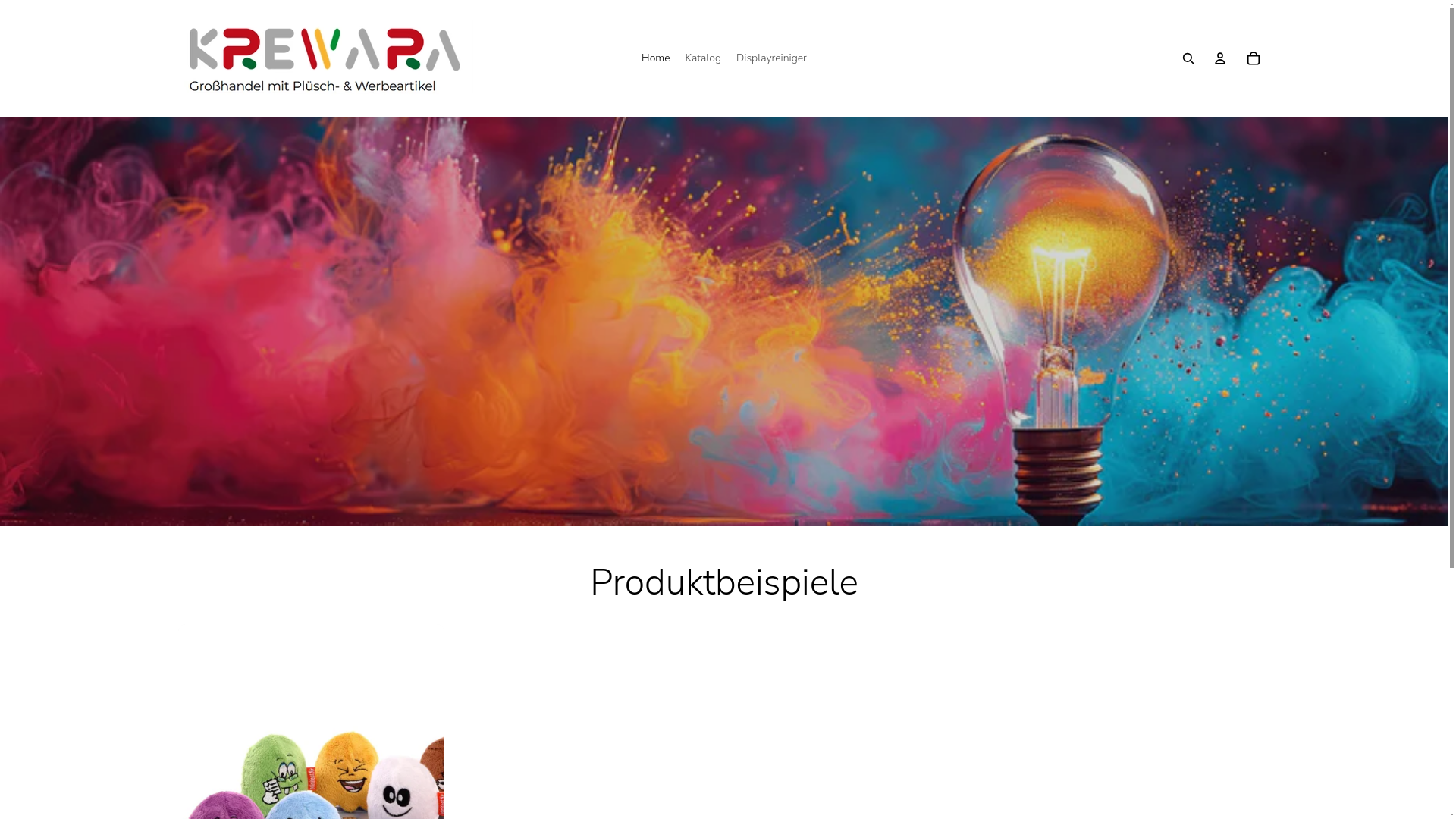 website screenshot of https://krewara.shop/