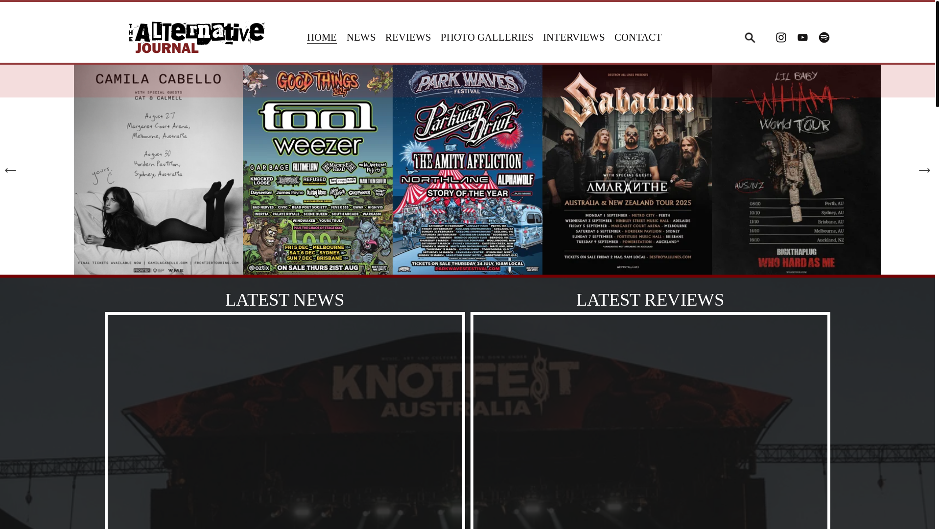 website screenshot of https://thealtjournal.com.au/