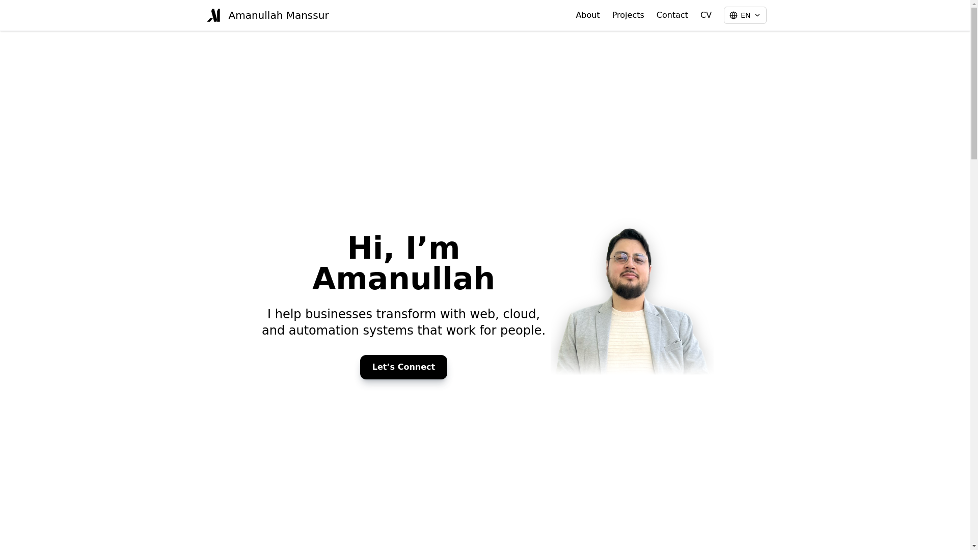 website screenshot of https://amanssur-com.pages.dev/