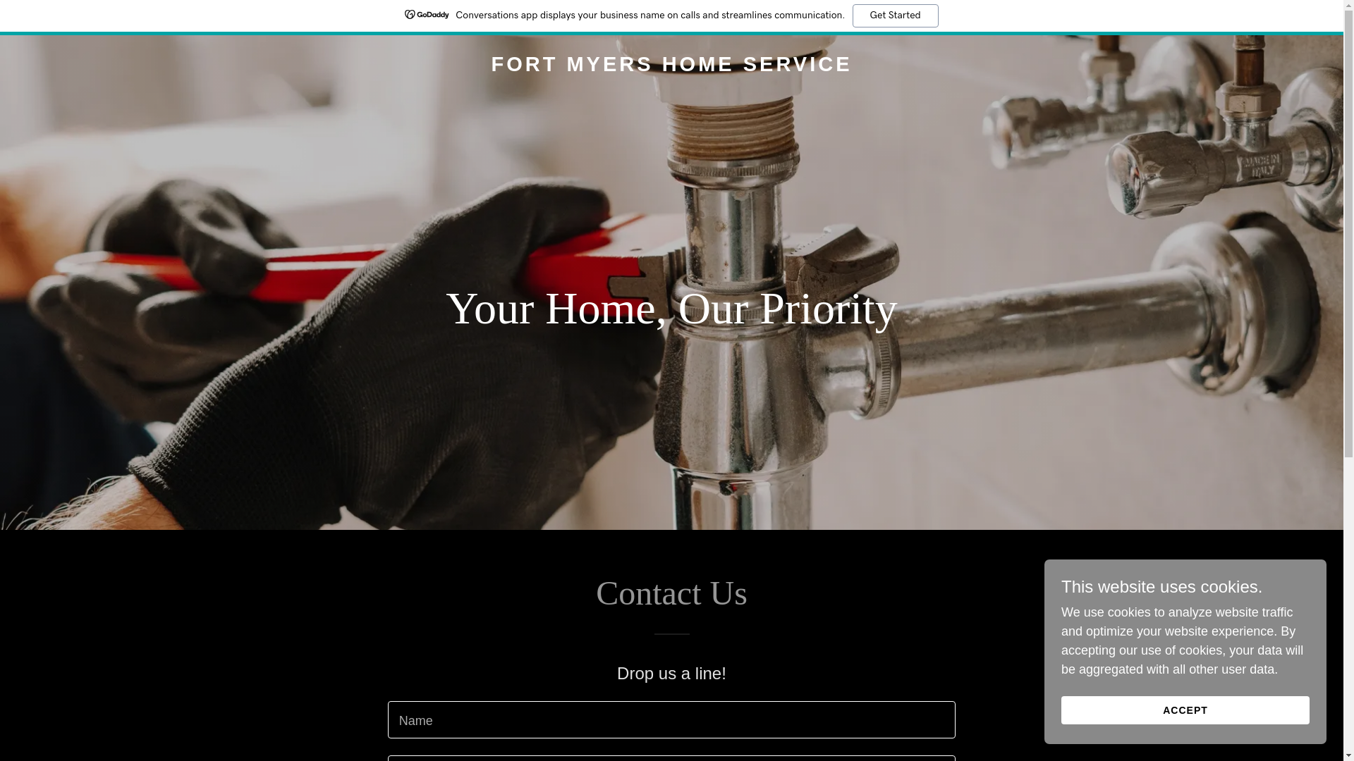 website screenshot of https://fortmyershomeservice.com/
