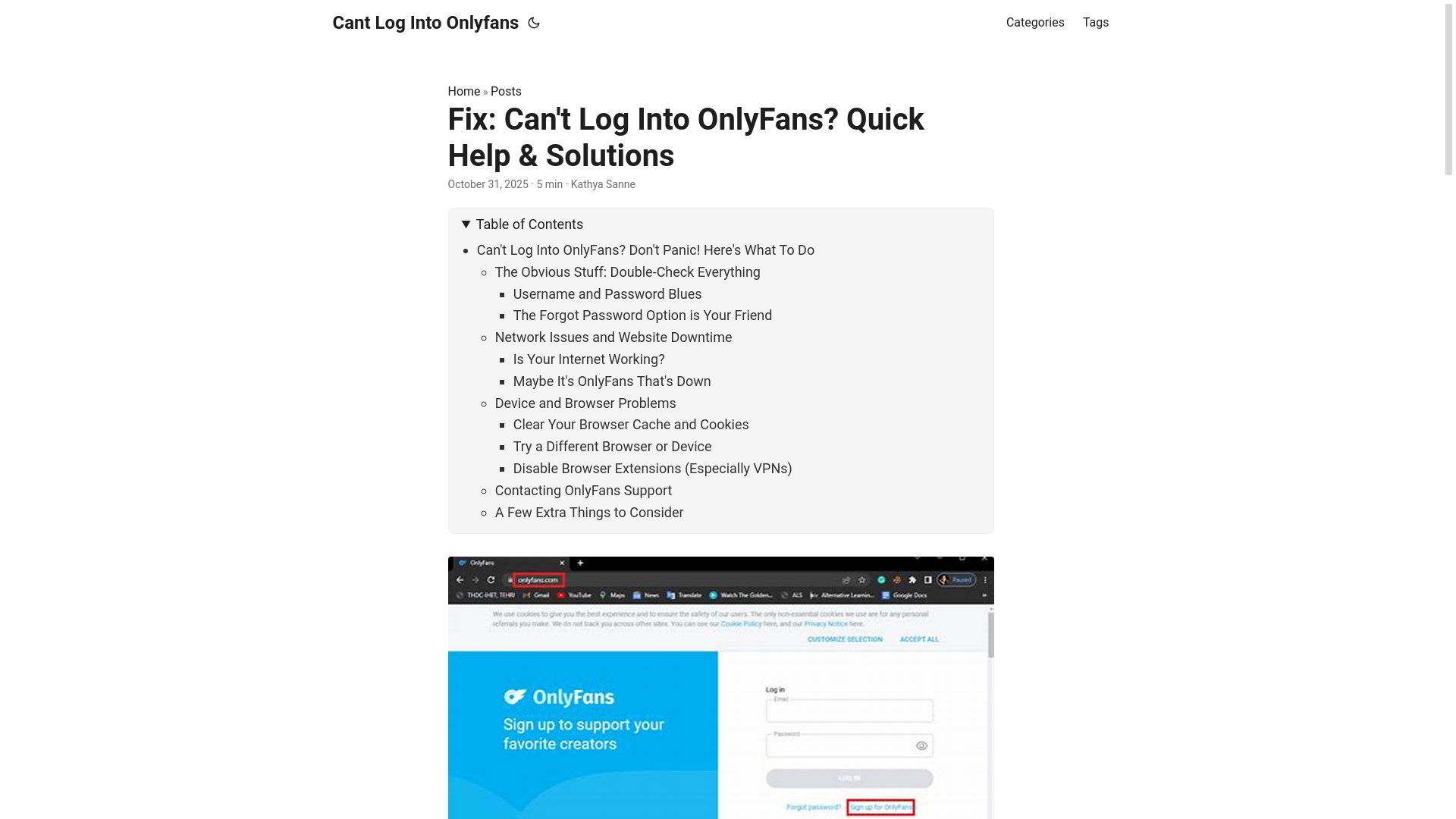 website screenshot of https://cant-log-into-onlyfans2.pages.dev/