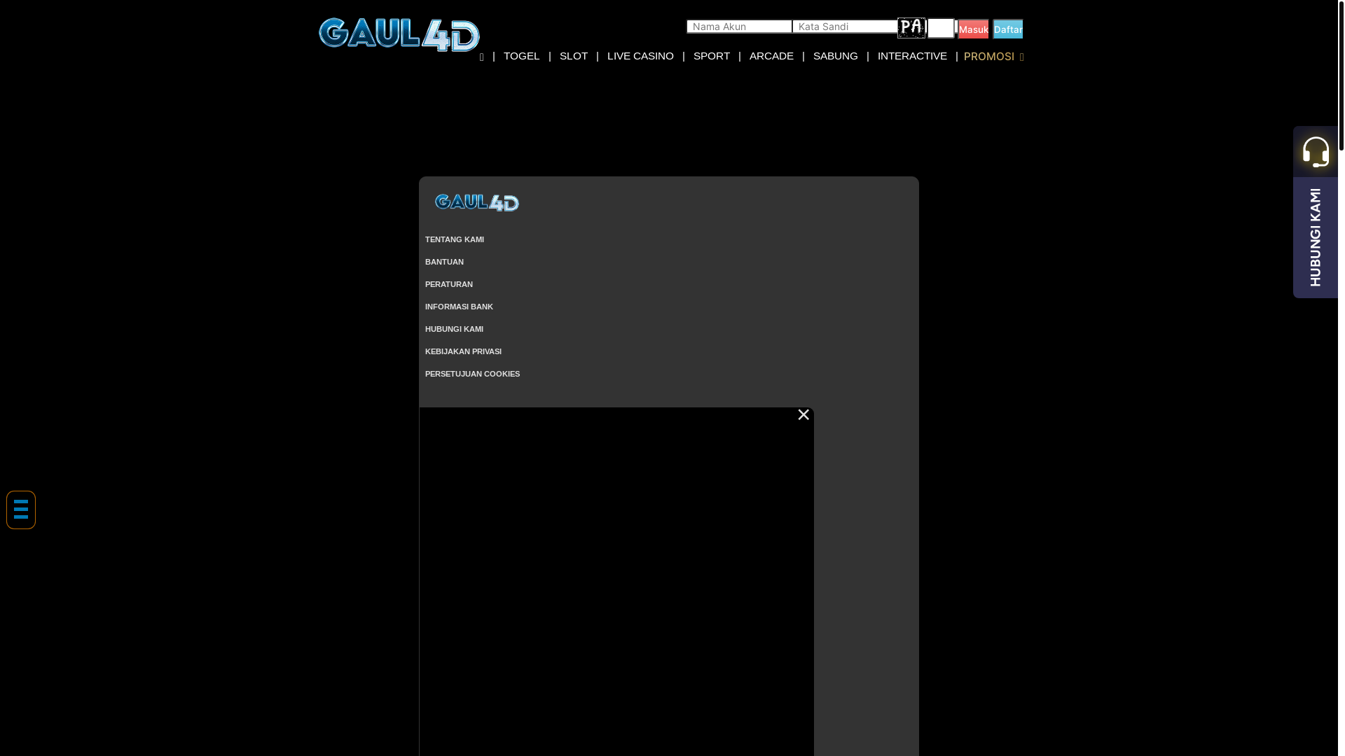 website screenshot of https://gaulpastiaman.baby/