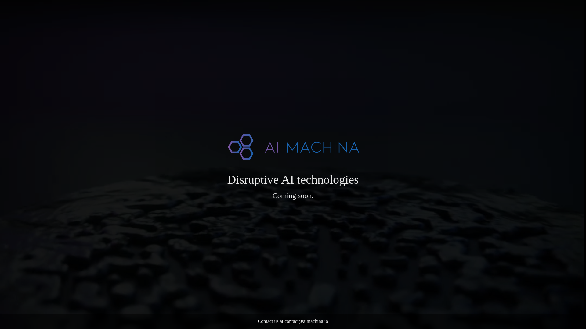 website screenshot of https://aimachina-fe.pages.dev/