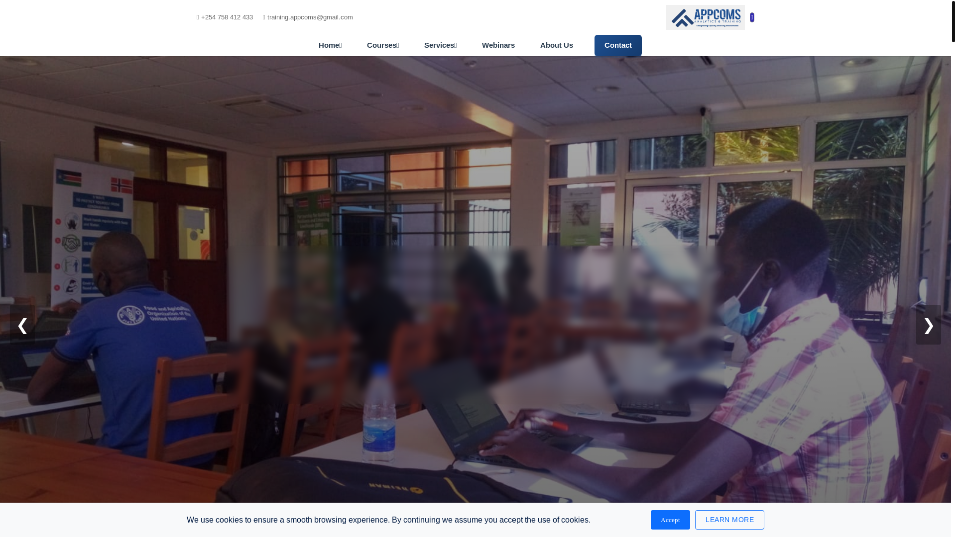 website screenshot of https://appcomsinstitute.com/