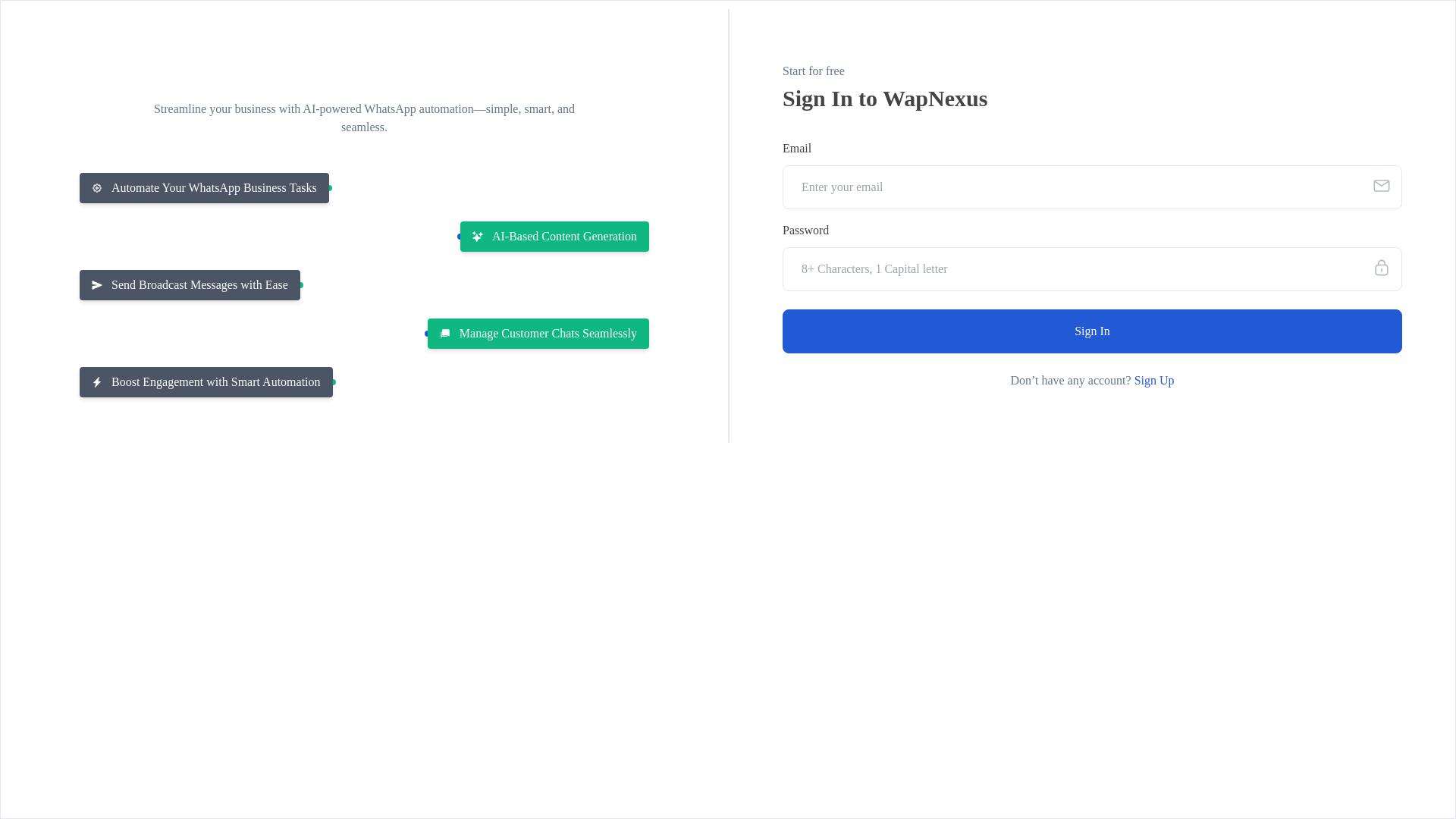 website screenshot of https://wapnexus.pages.dev/
