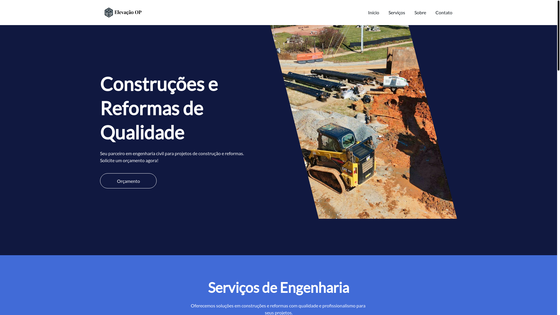 website screenshot of https://elevacaoop.com.br/