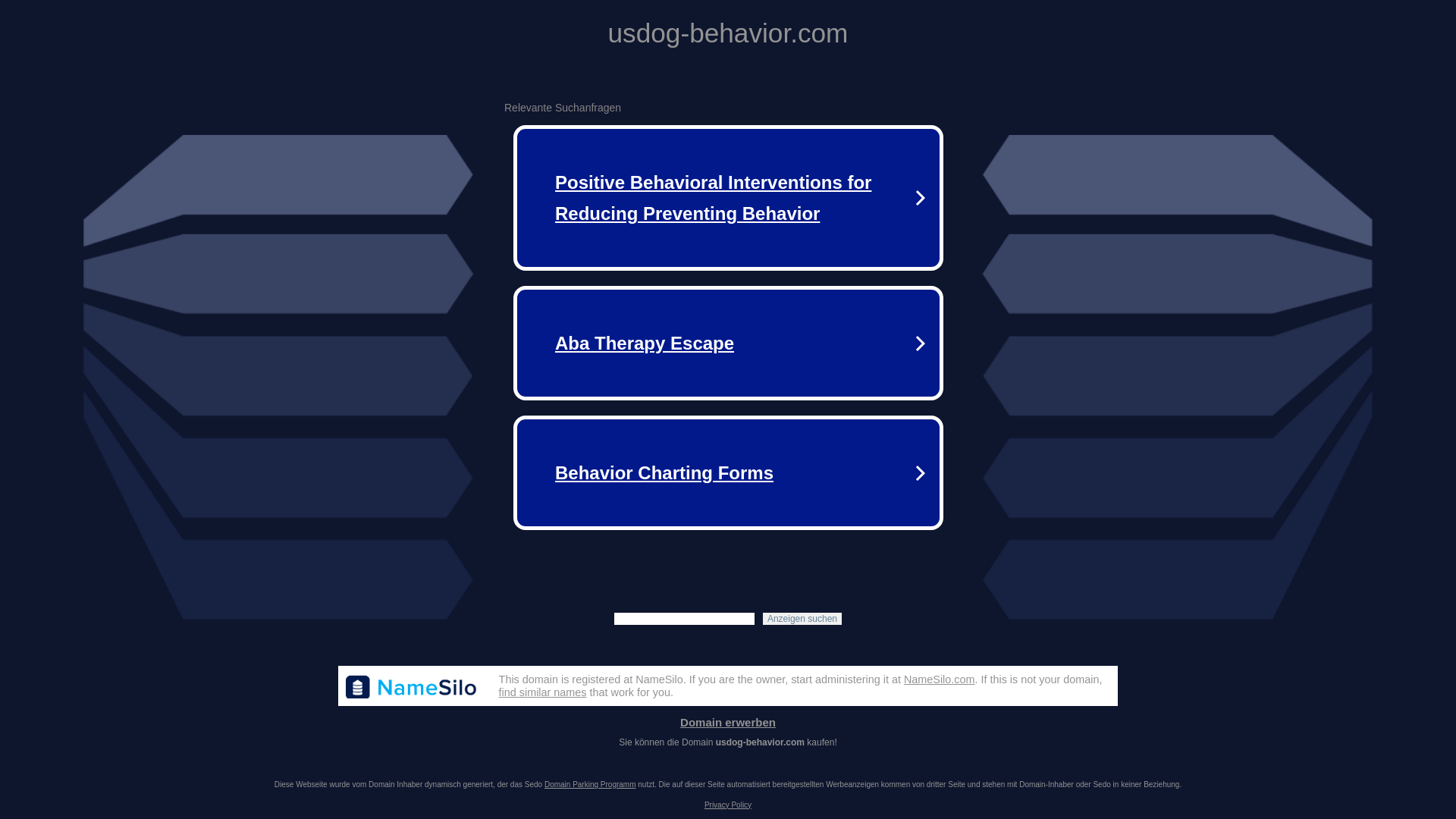 website screenshot of https://usdog-behavior.com/
