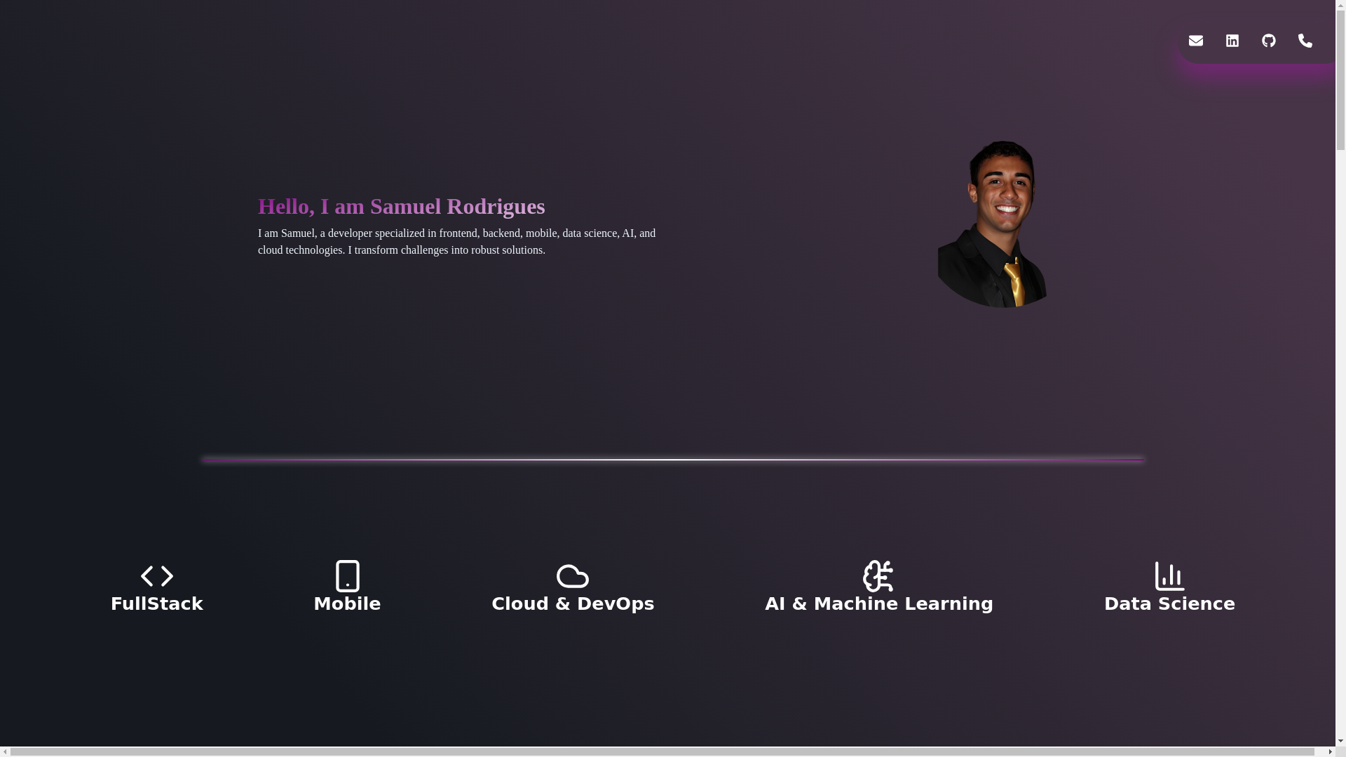 website screenshot of https://samuellima.dev/