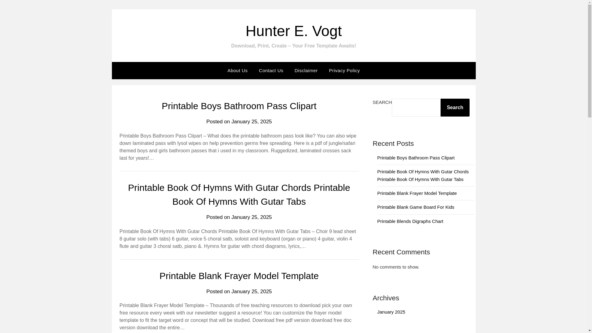 website screenshot of https://hunterevogt.pages.dev/