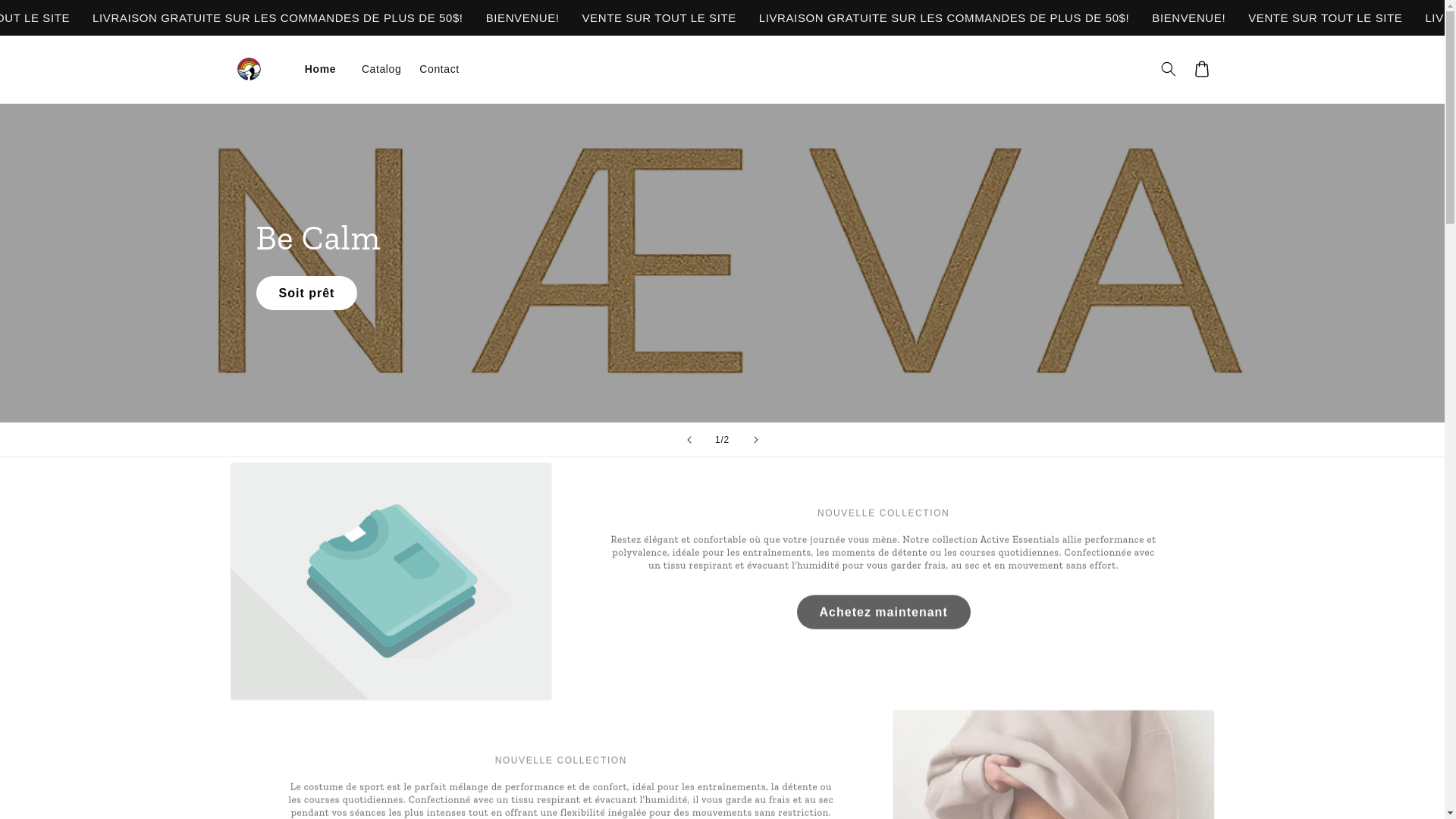 website screenshot of https://naeva-shop.store/