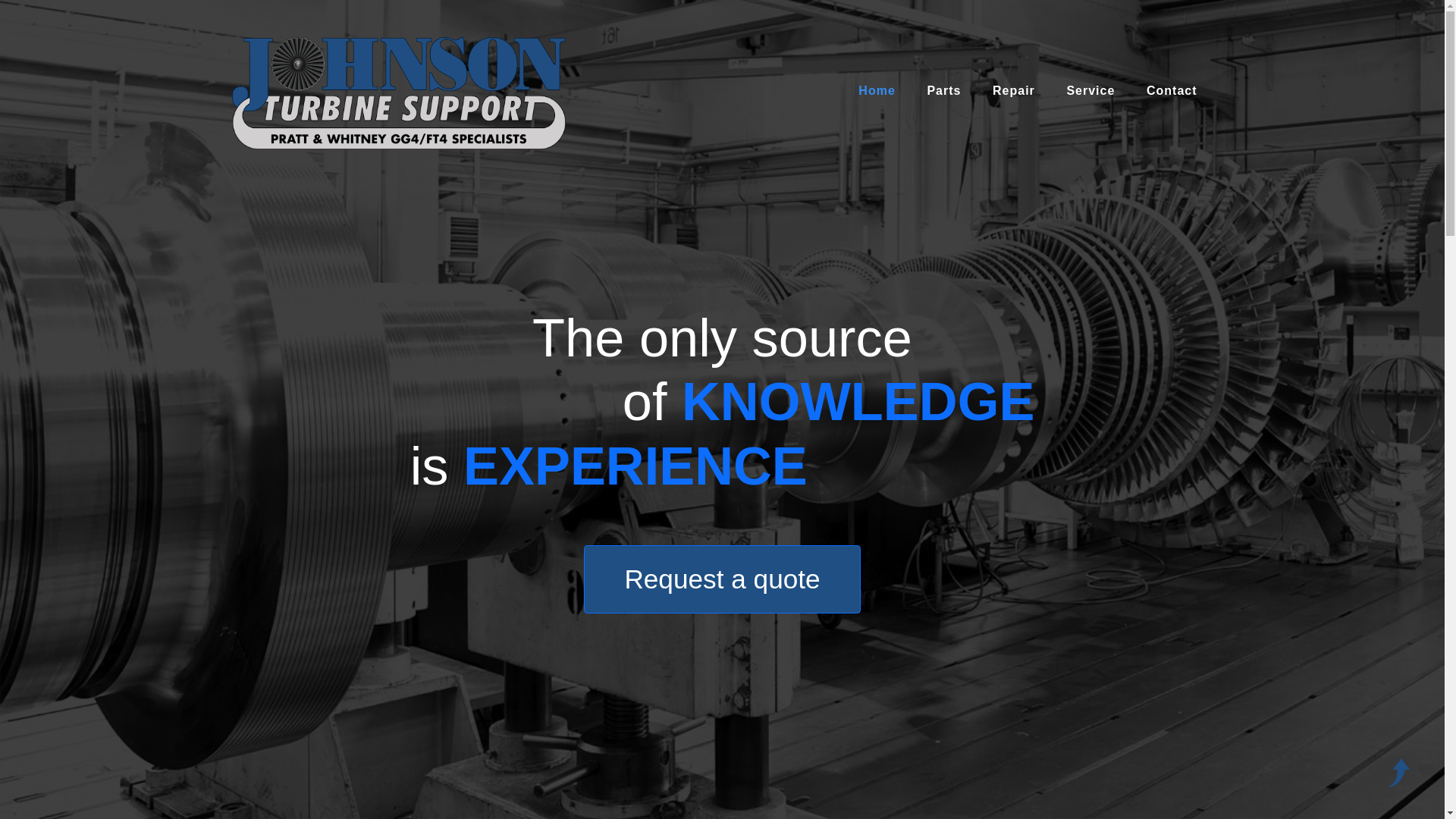 website screenshot of https://www.johnsonturbine.com/