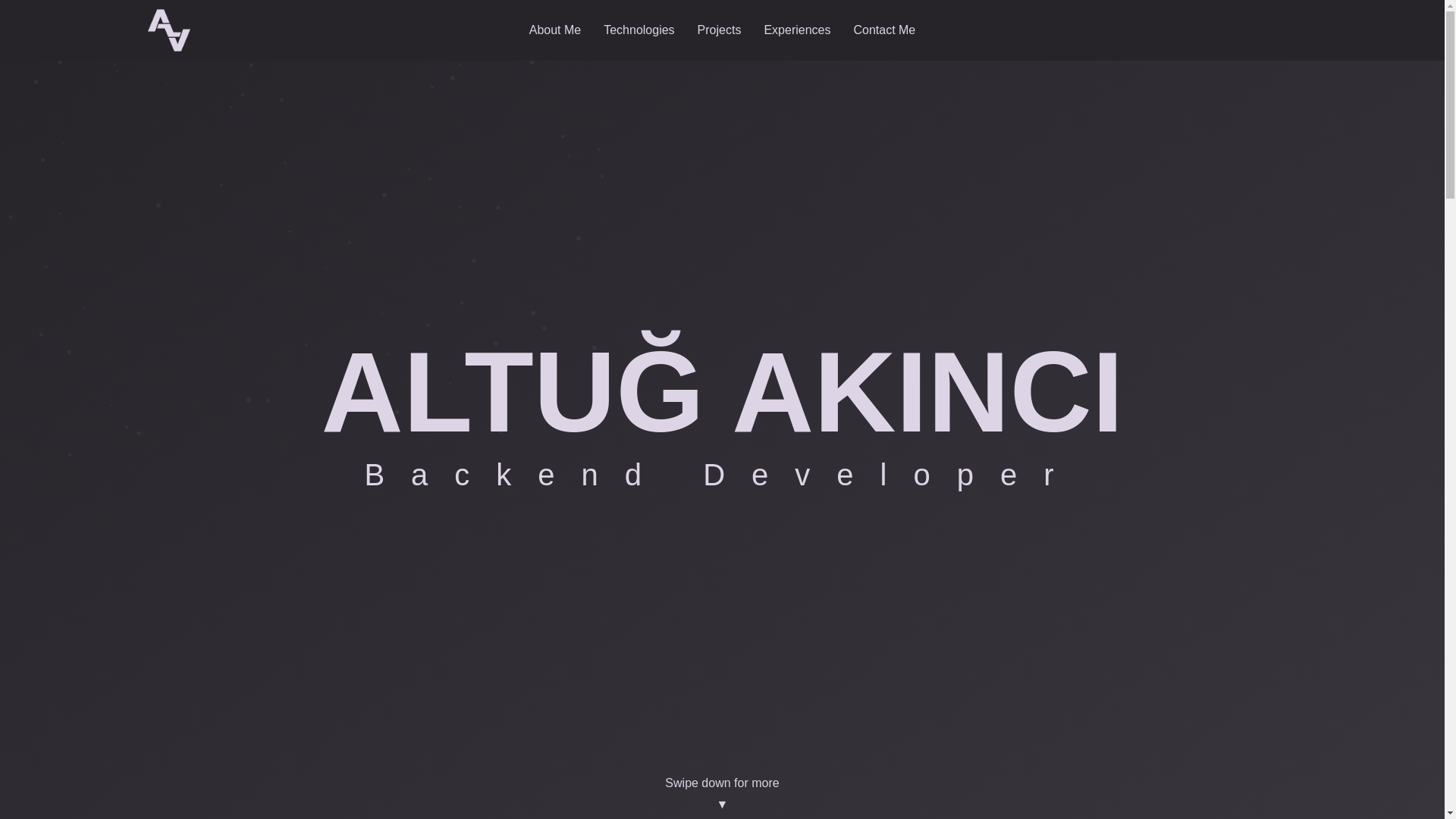 website screenshot of https://altugakinci.com/