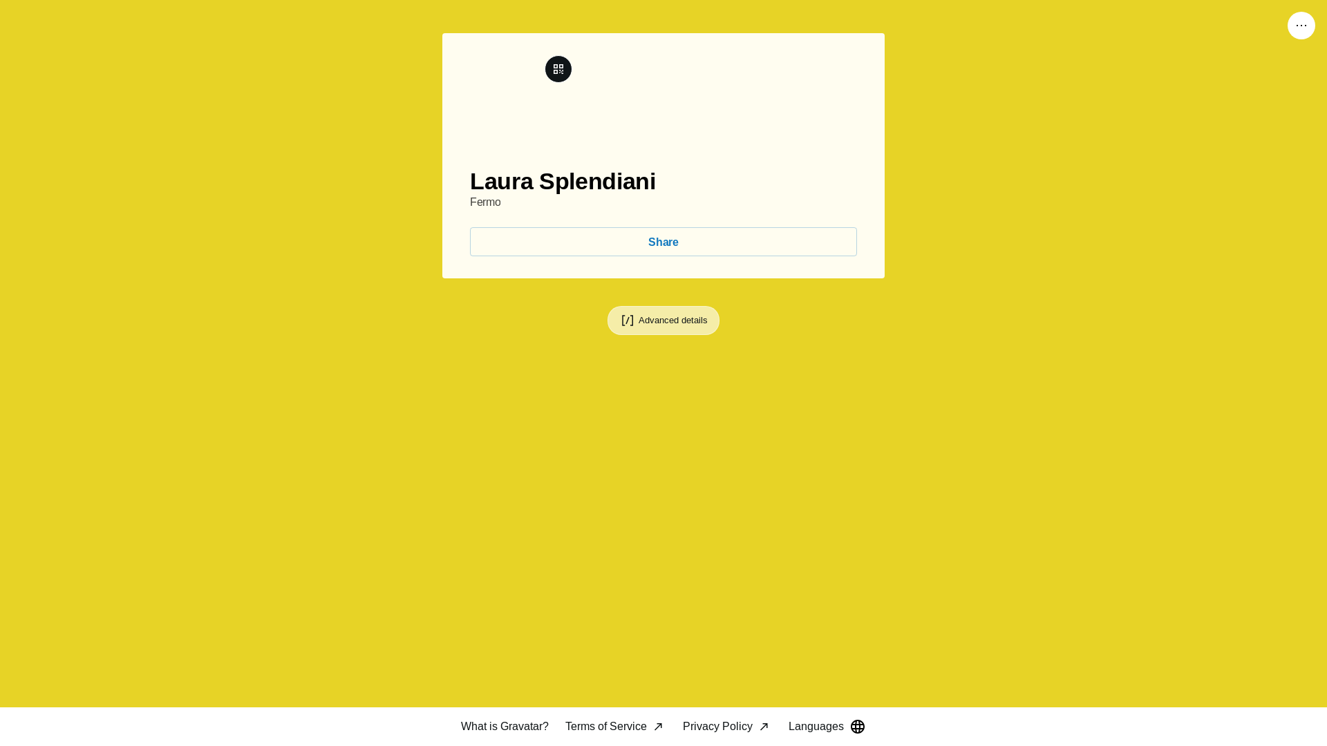 website screenshot of https://laurasplendiani.link/