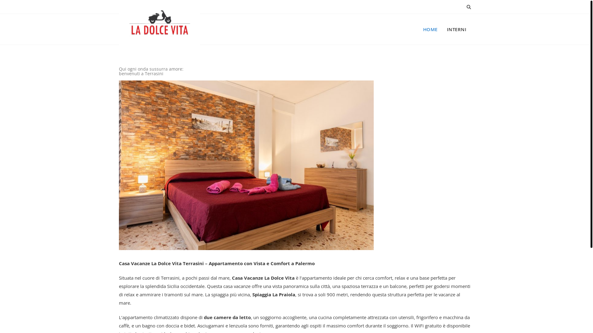 website screenshot of https://apartamentladolcevita.it/