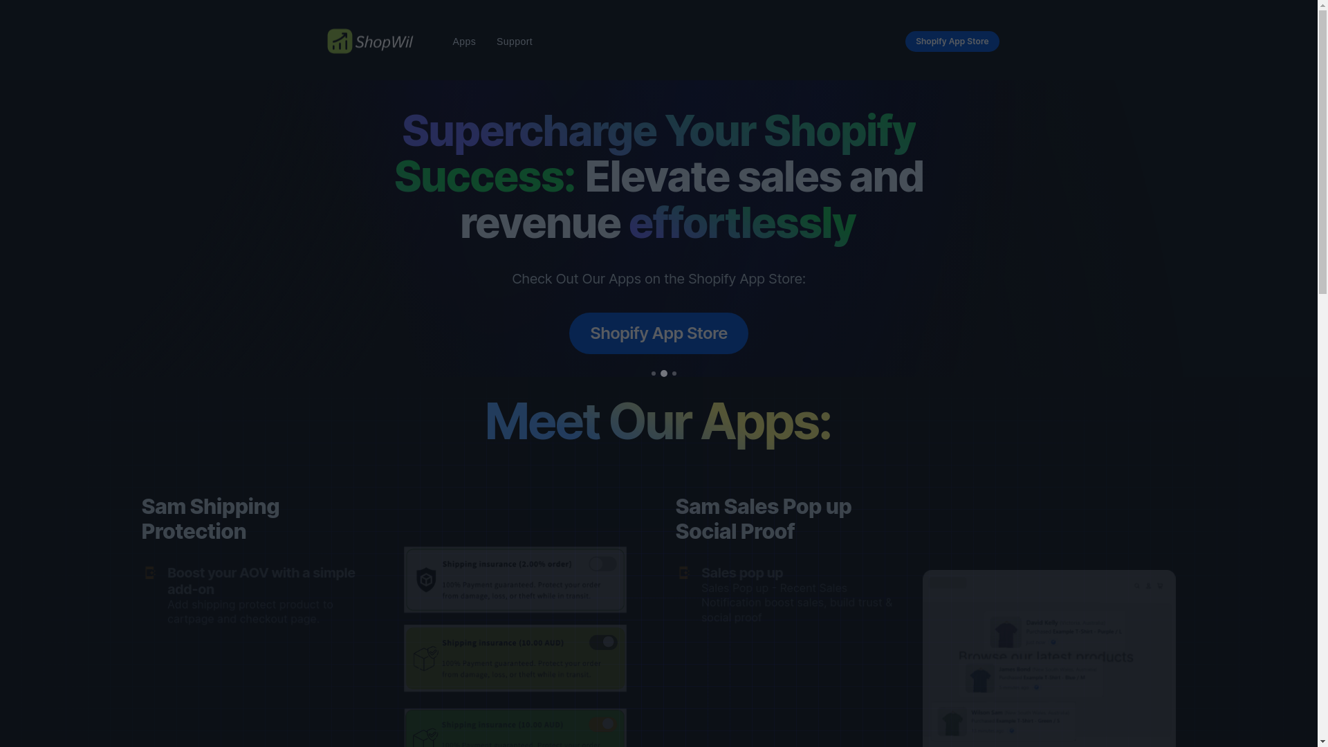 website screenshot of https://shopwil-branding-website.pages.dev/