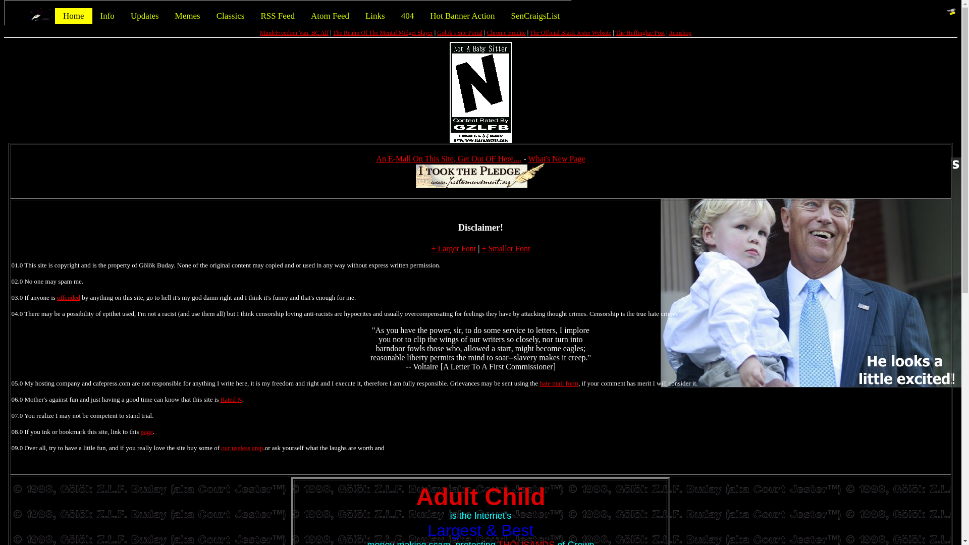 website screenshot of https://www.blackjester.com/