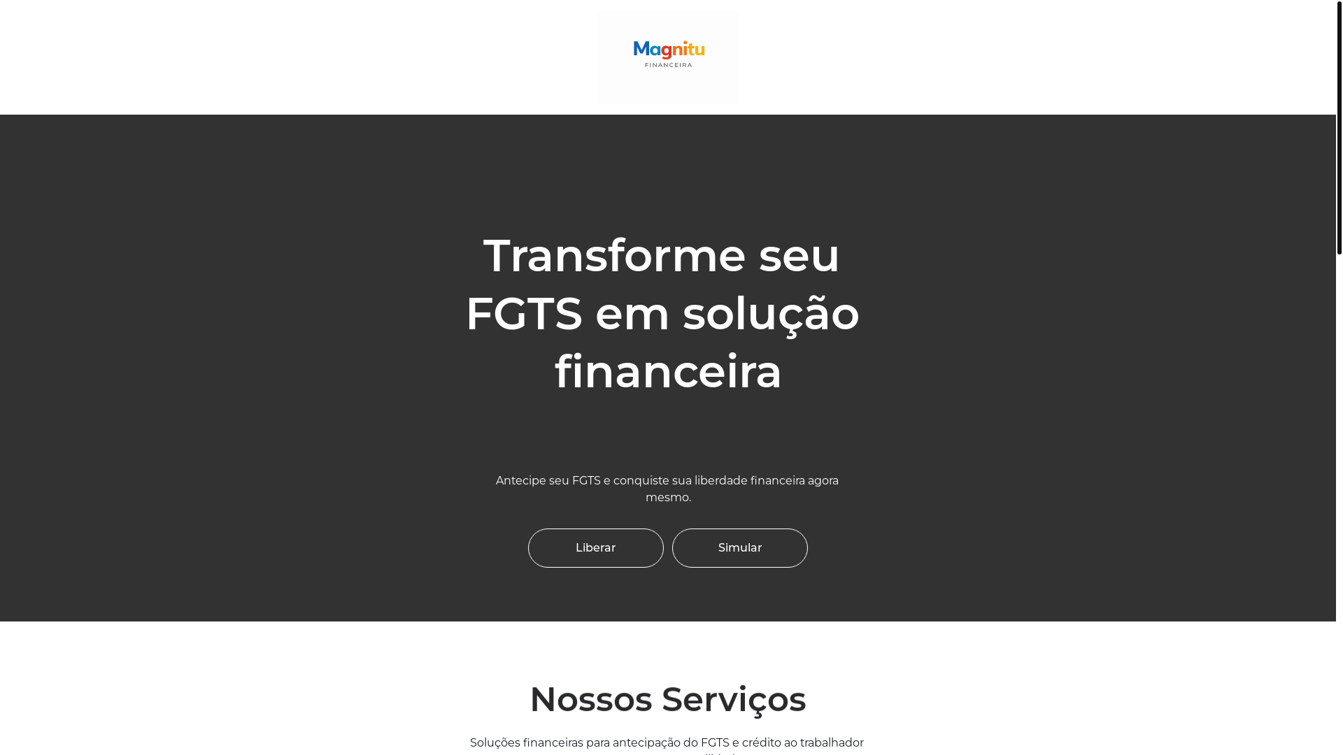 website screenshot of https://magnitu.site/