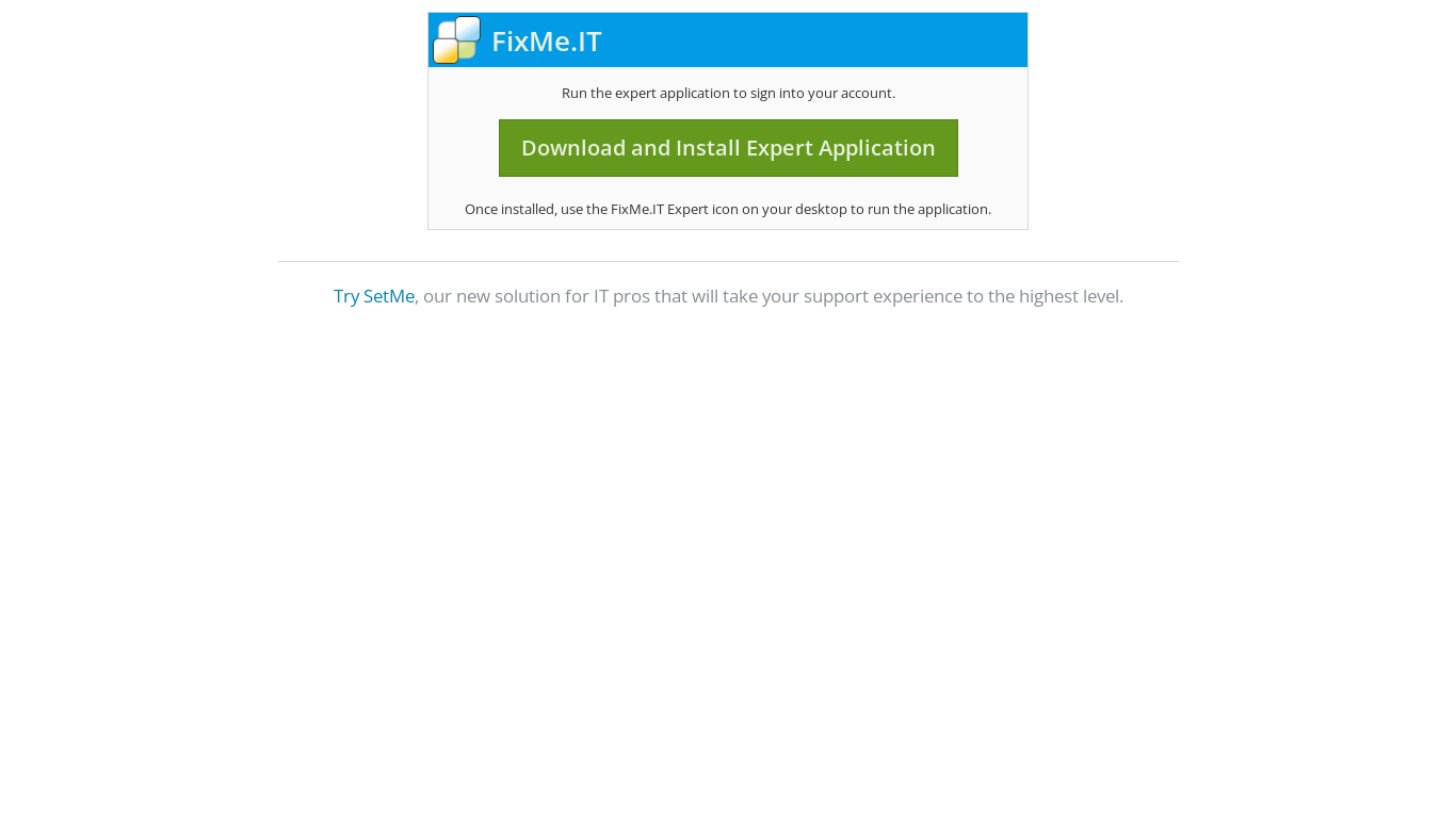 website screenshot of https://fixme.it/expert