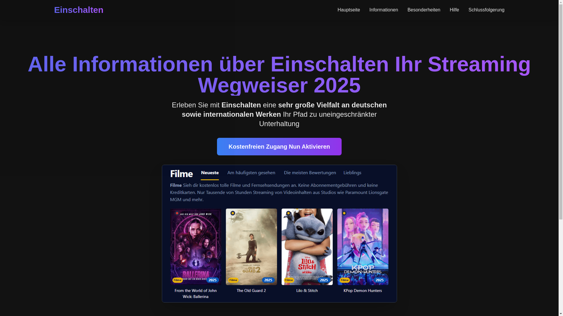website screenshot of https://einschalten-fj6v.pages.dev/