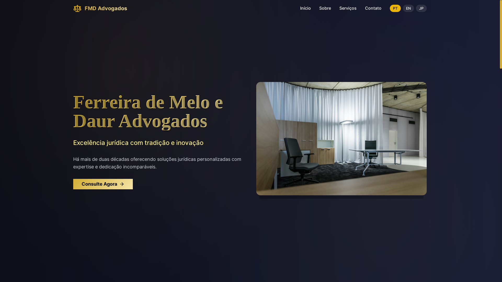 website screenshot of https://ferreiraadvogados.fun/
