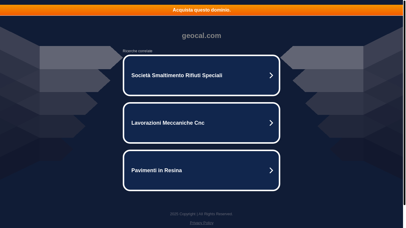 website screenshot of https://www.office.geocal.com