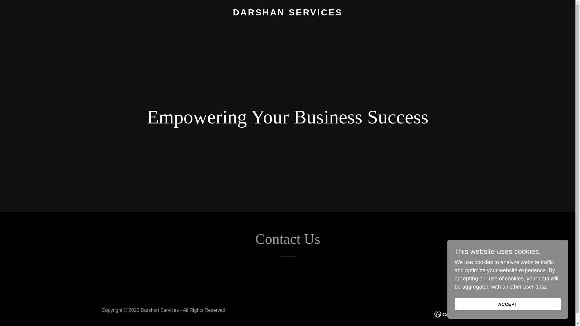 website screenshot of https://darshan.services/