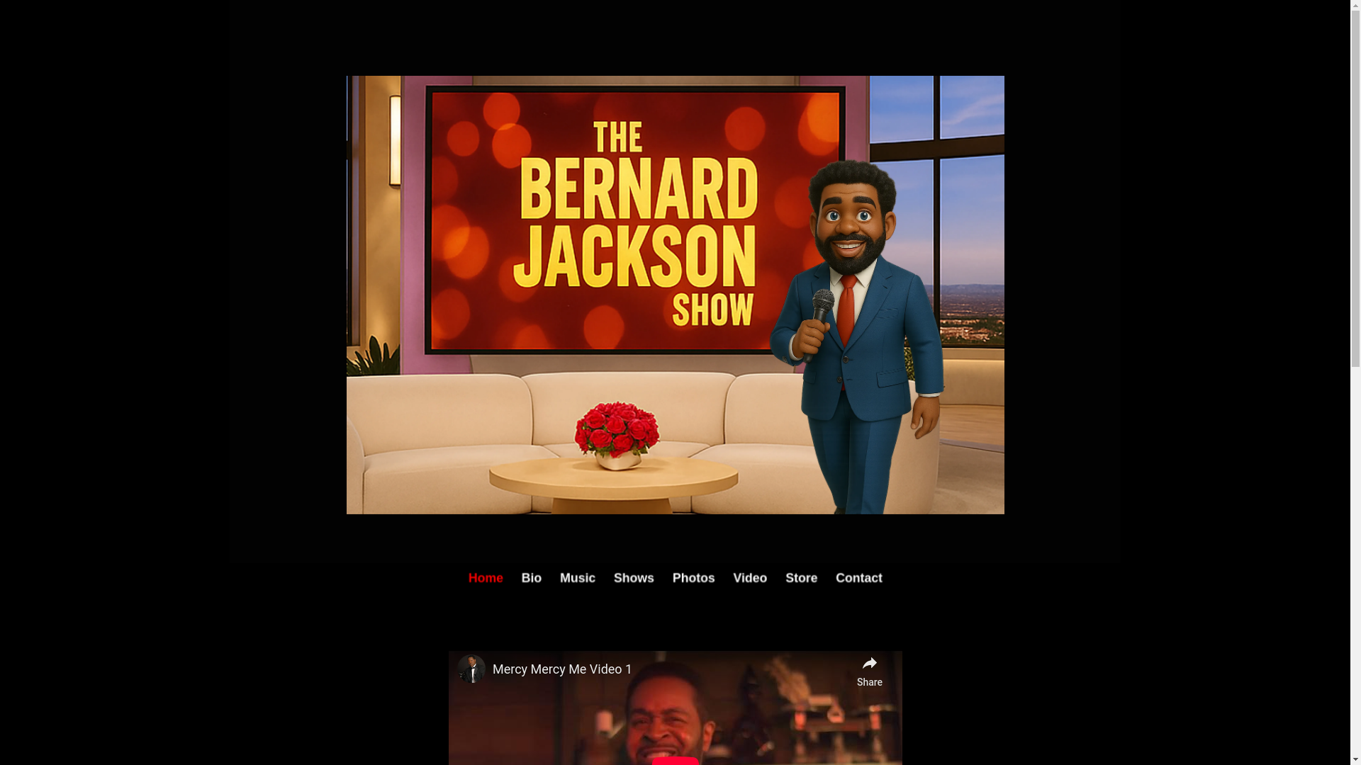 website screenshot of https://bernardjacksonofficial.com/