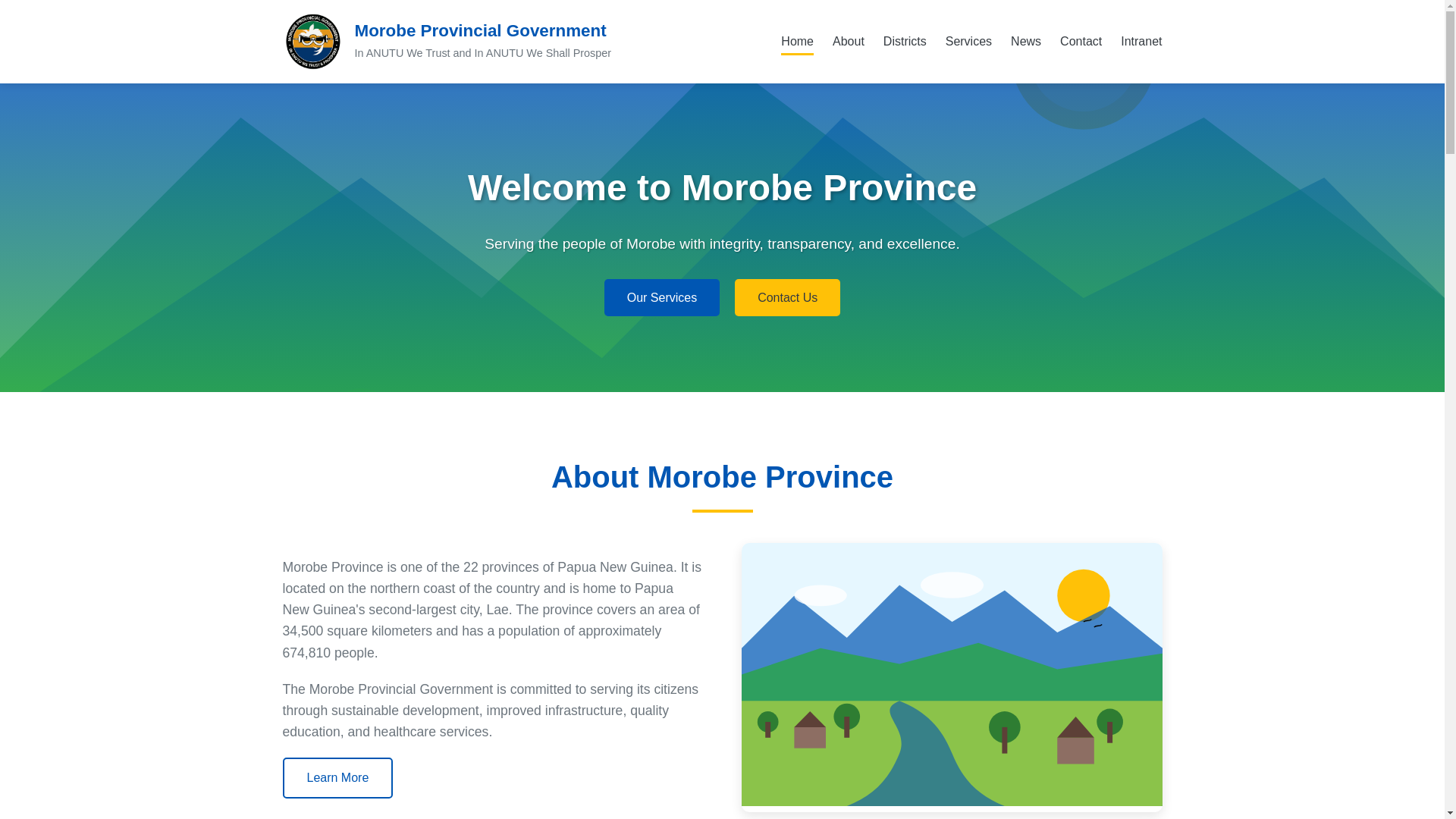 website screenshot of https://morobegov-website.pages.dev/