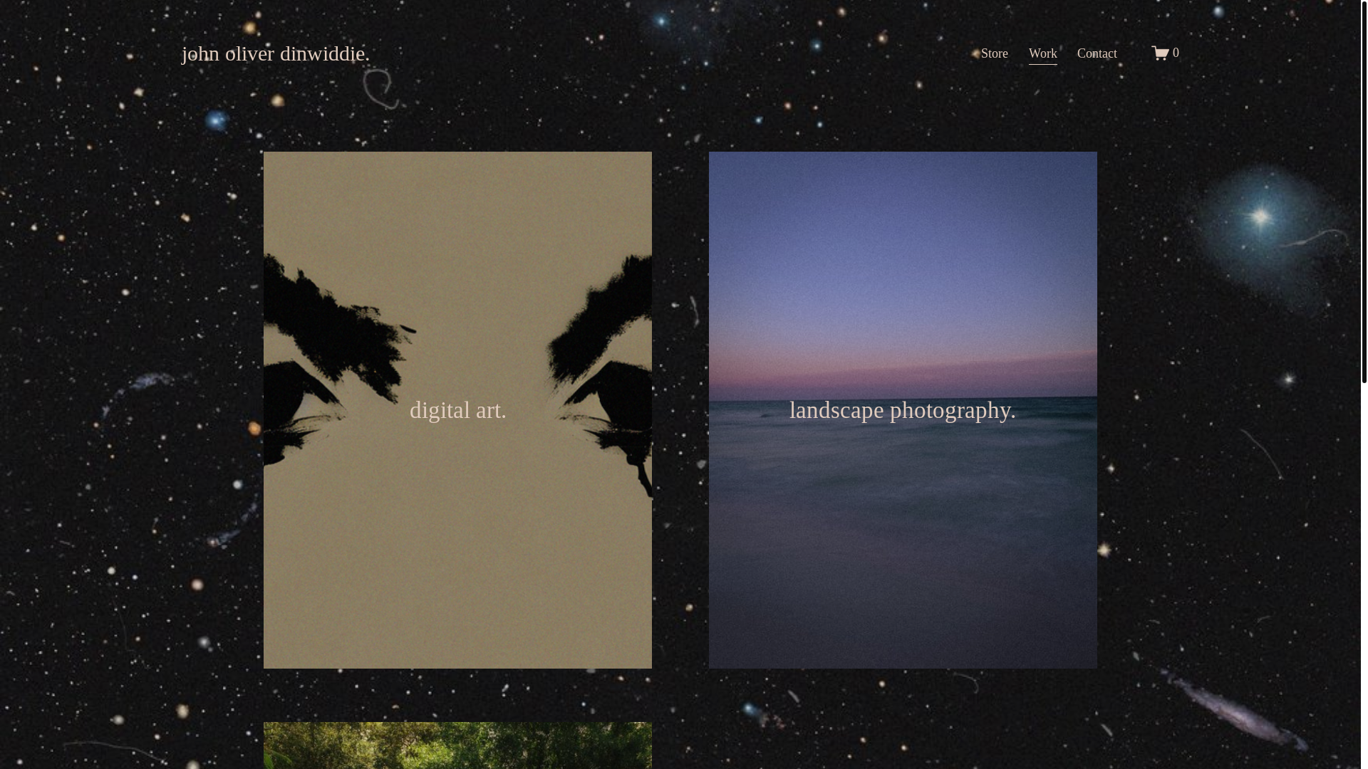 website screenshot of https://johnoliverdinwiddie.com/
